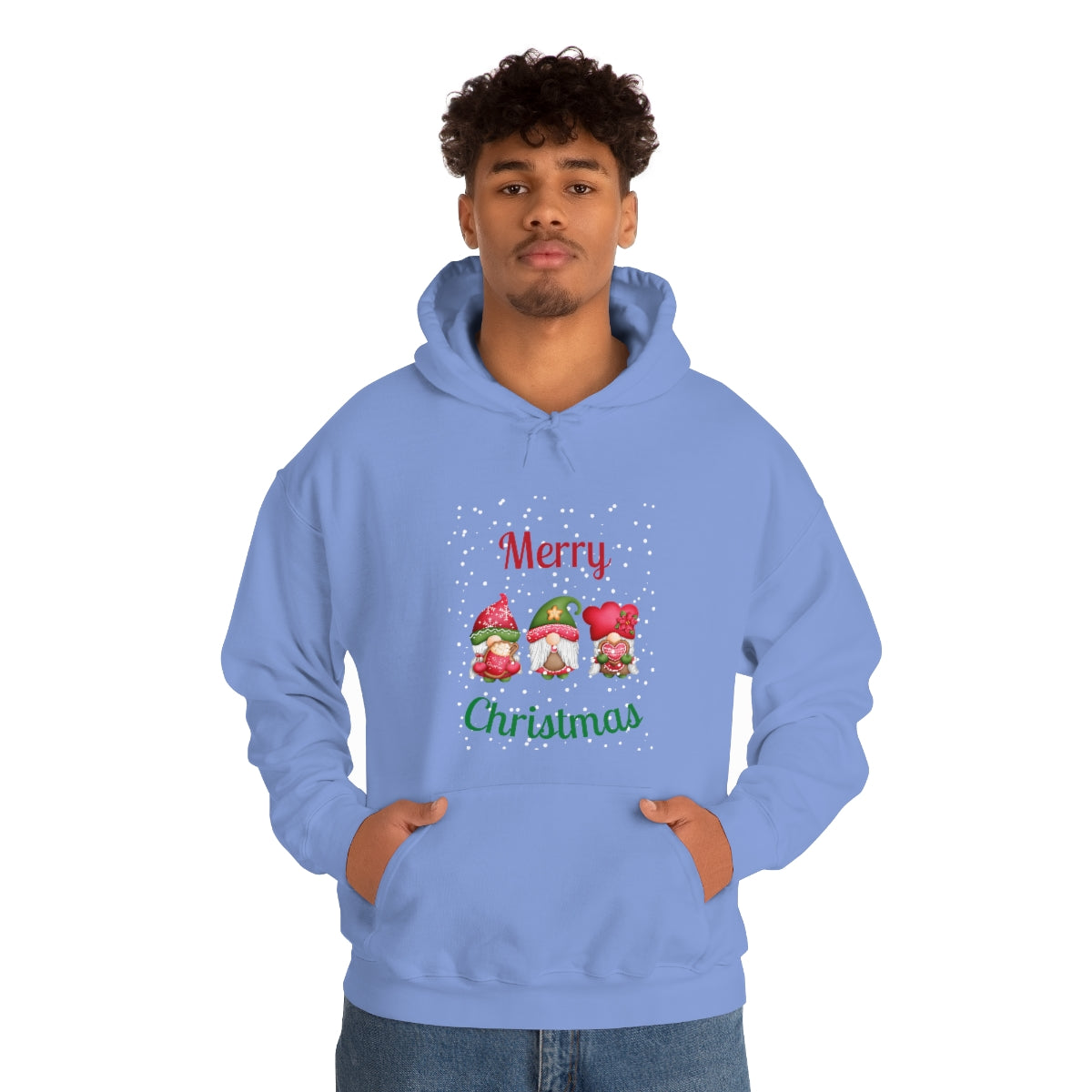 Three Gnomes Merry Christmas Unisex Heavy Blend™ Hooded Sweatshirt