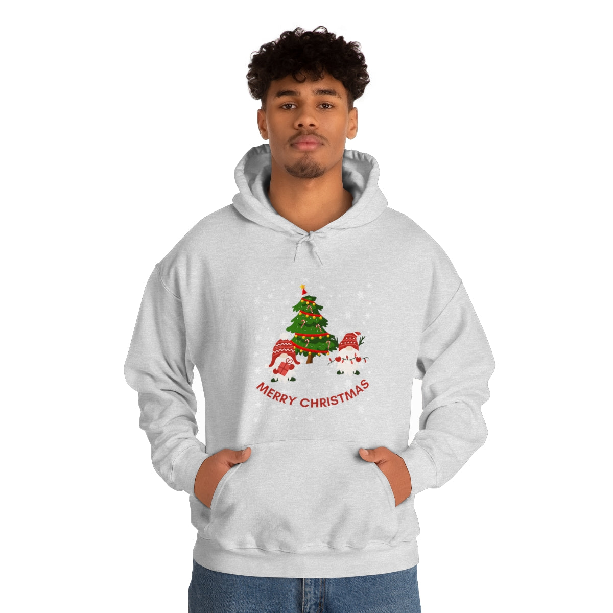Merry & Bright Holidays Christmas Unisex Heavy Blend™ Hooded Sweatshirt