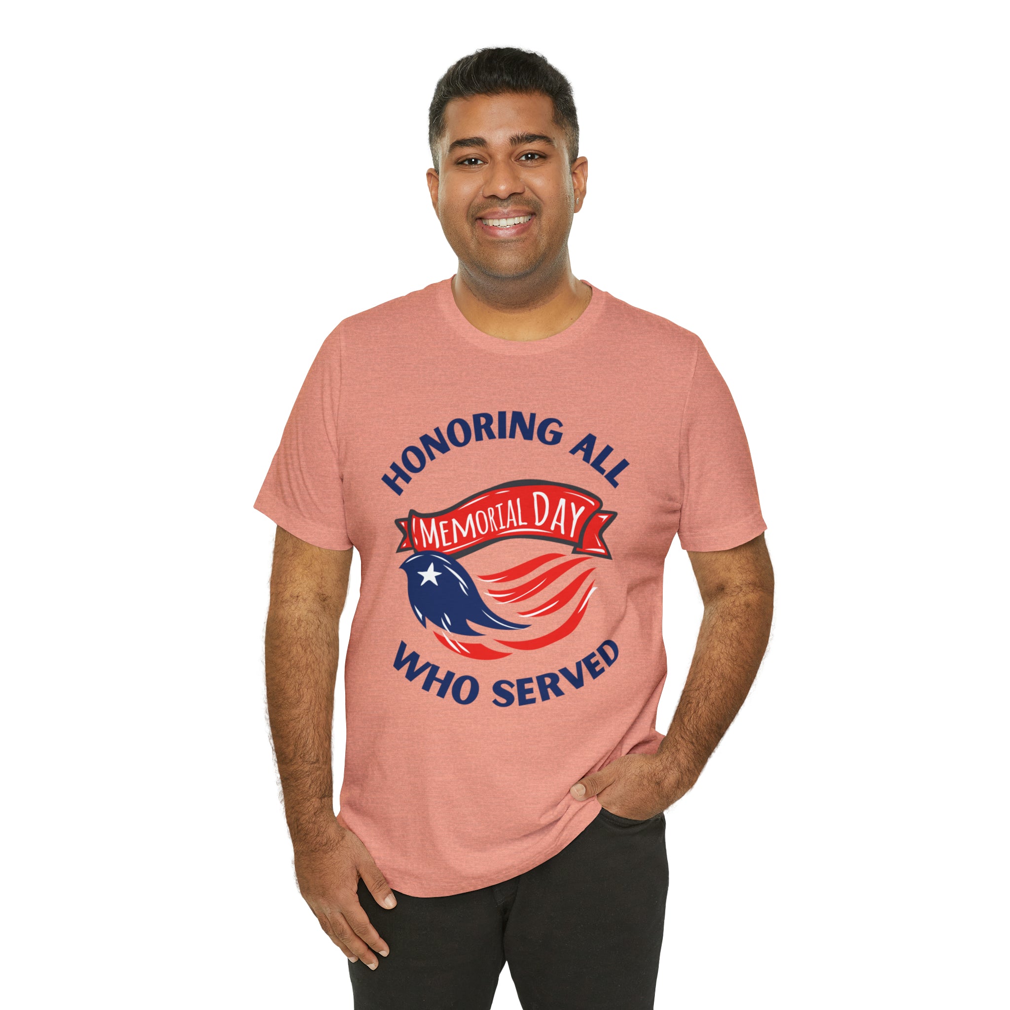 Memorial Day Honoring All Who Served Unisex Jersey Short Sleeve Tee