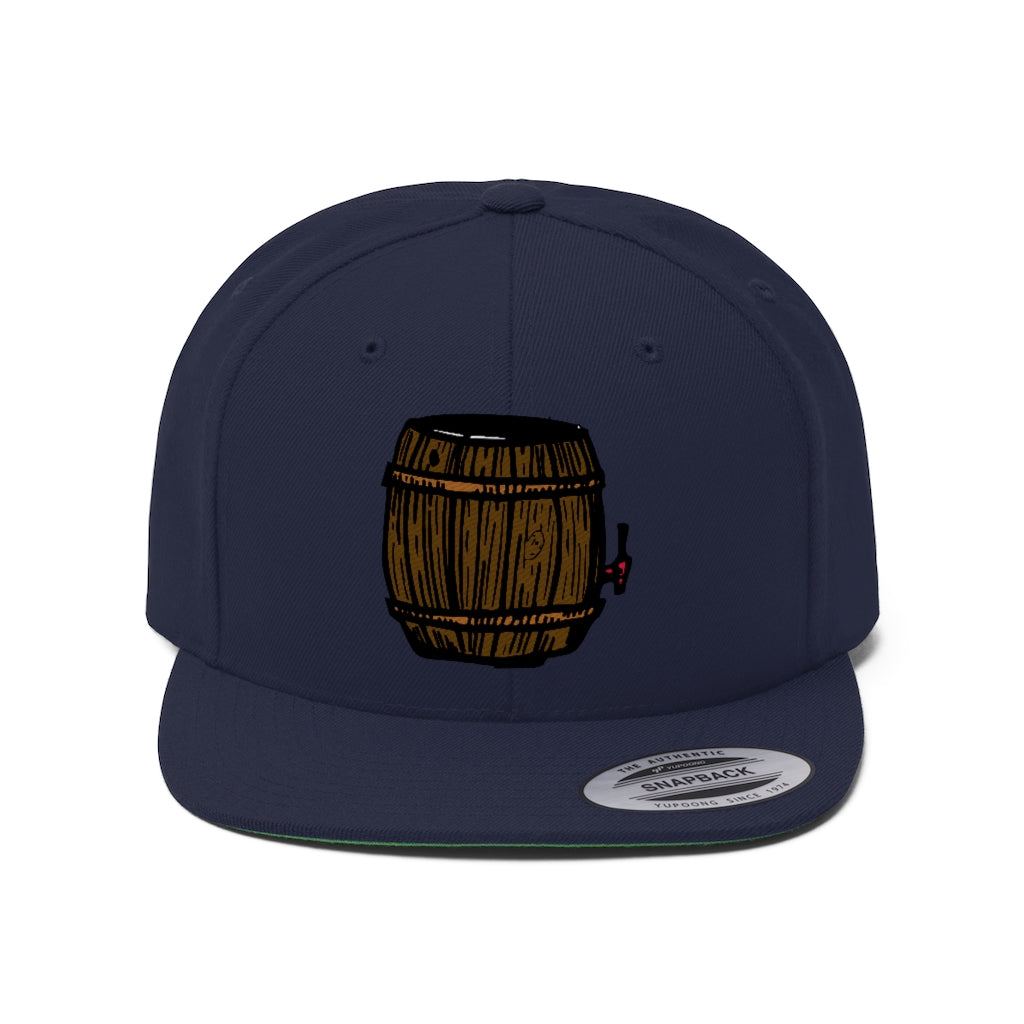 Beer Keg Unisex Flat Bill Hat