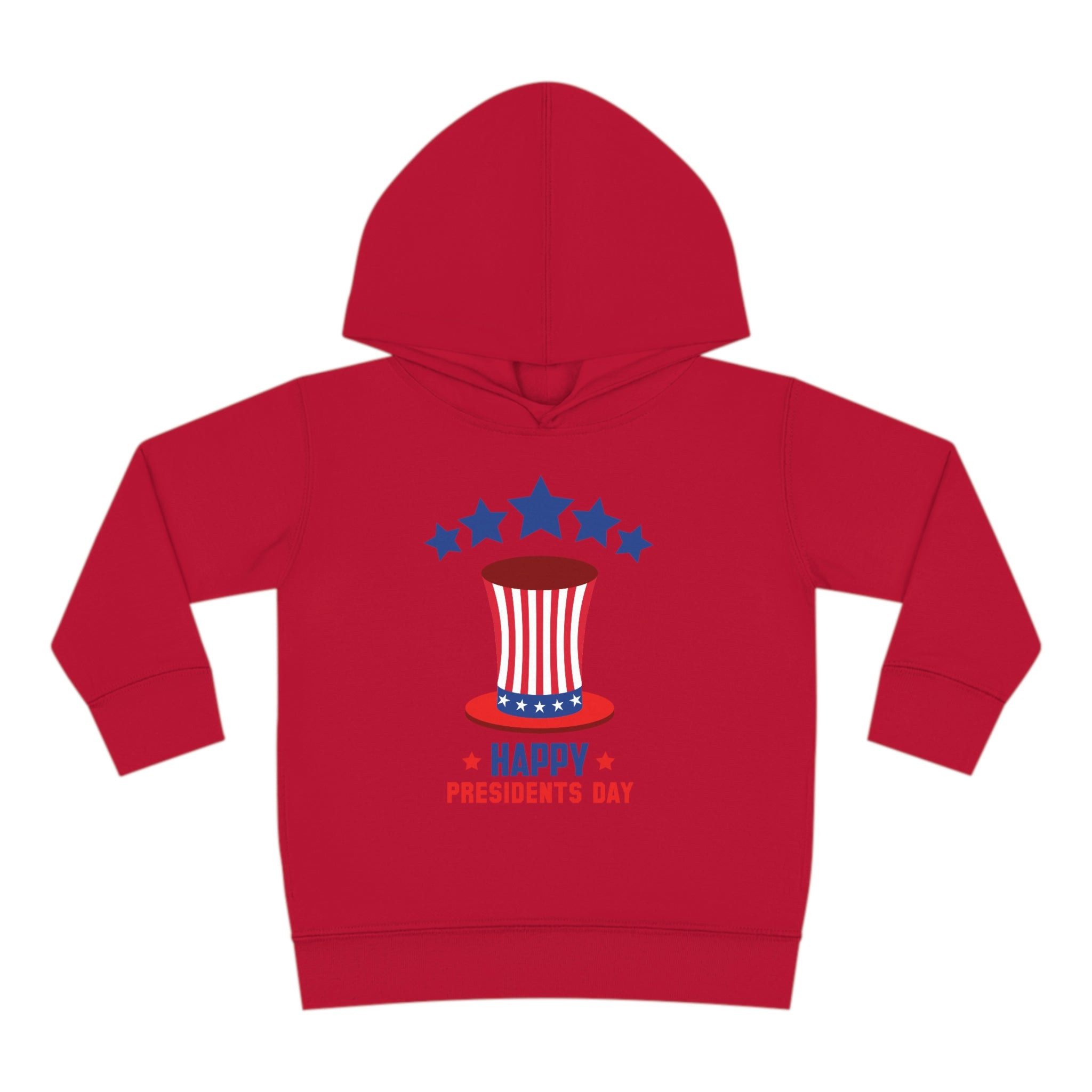 Happy President's Day Hat Toddler Pullover Fleece Hoodie