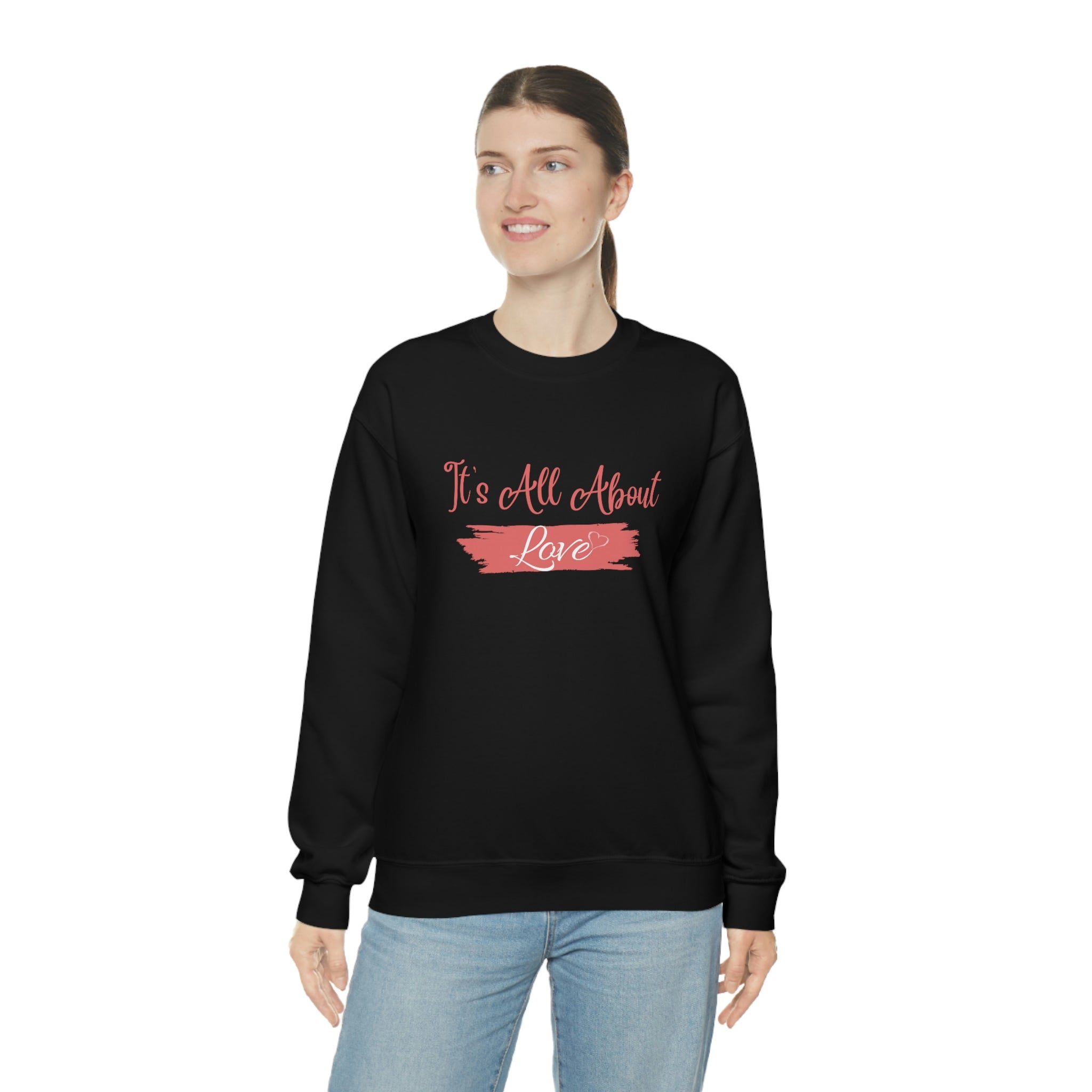 It's All About Love Unisex Heavy Blend™ Crewneck Sweatshirt