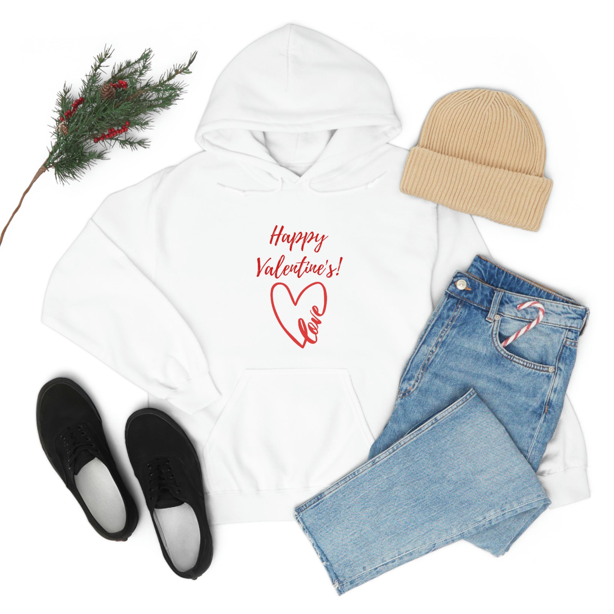 Happy Valentine's Love! Unisex Heavy Blend™ Hooded Sweatshirt