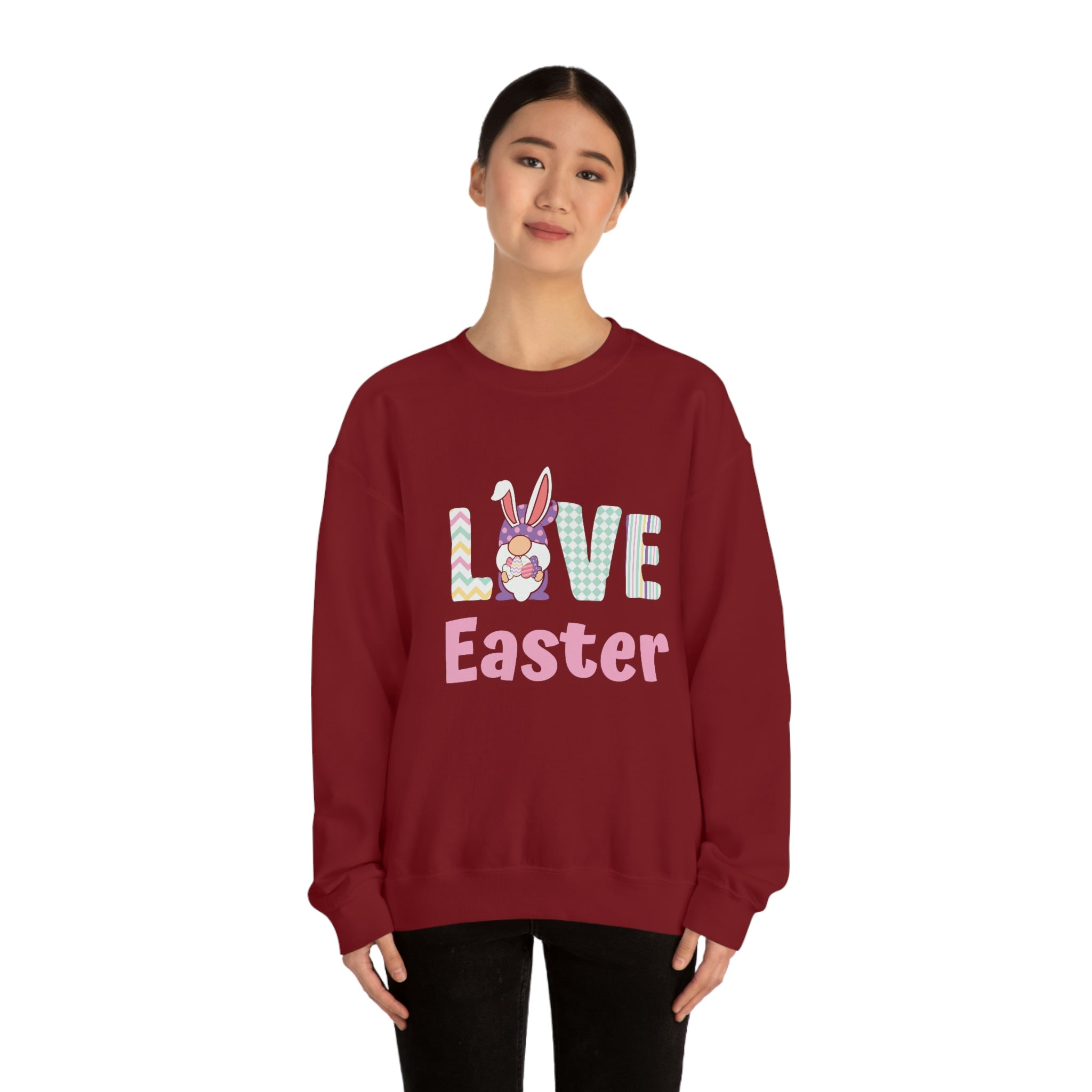 Gnome Love Easter Unisex Heavy Blend™ Crewneck Sweatshirt