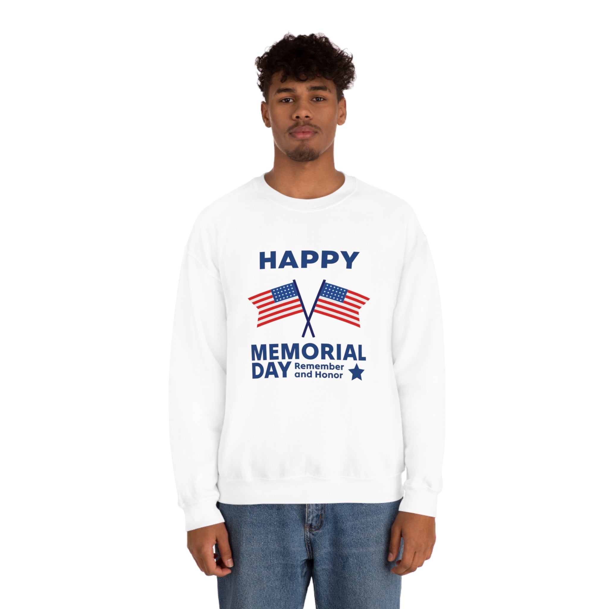 Happy Memorial Day Unisex Heavy Blend™ Crewneck Sweatshirt