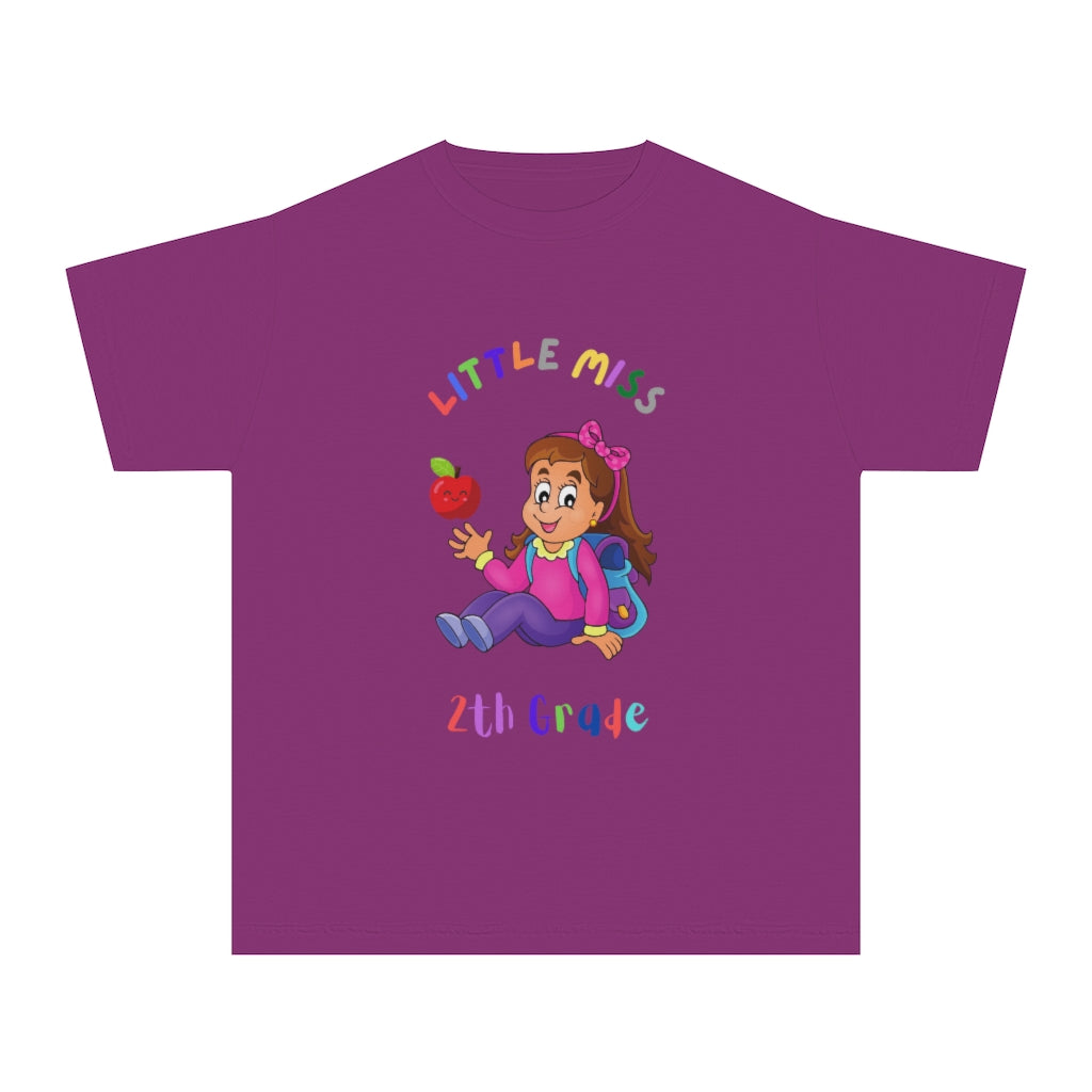 Little Miss 2nd Grade Youth Midweight Tee