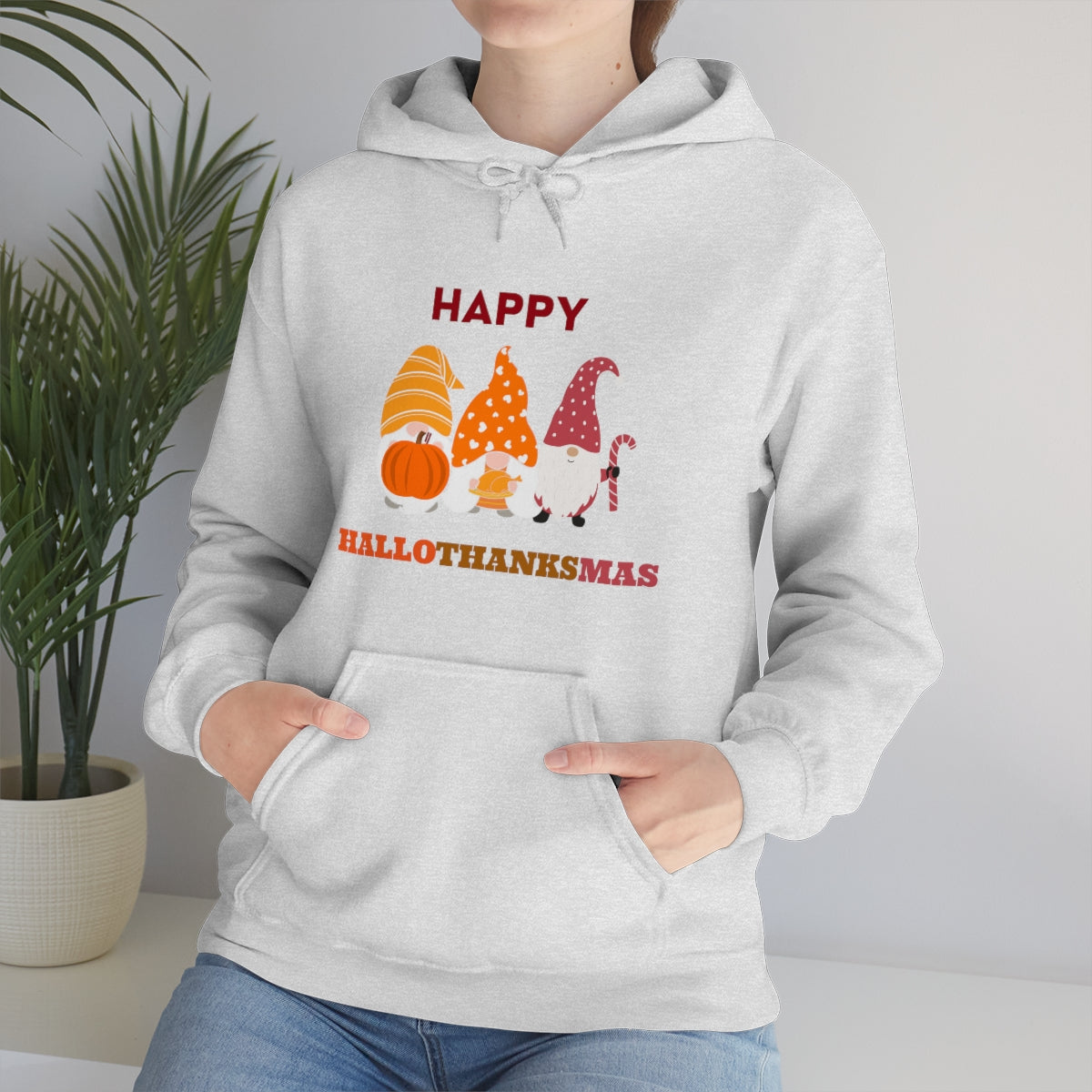 Happy Hallothanksmas Unisex Heavy Blend™ Hooded Sweatshirt