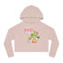 Gnome Happy Spring Women’s Cropped Hooded Sweatshirt