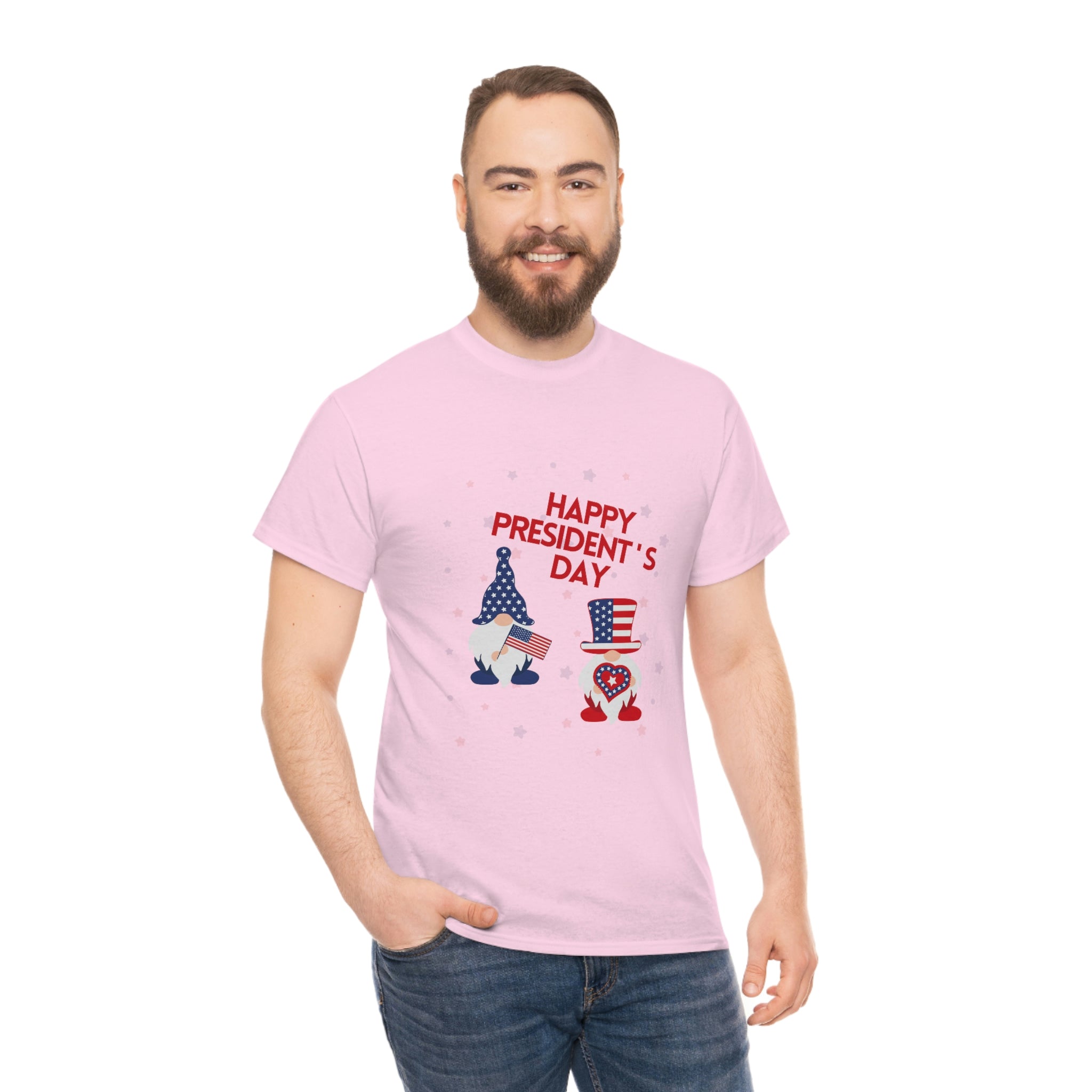 Happy President's Day Gnome Unisex Heavy Cotton Tee