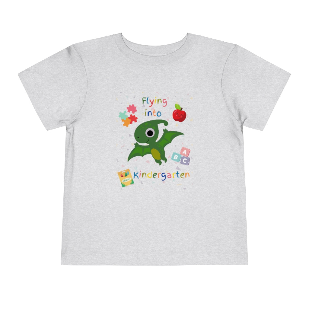Flying Into Kindergarten Toddler Short Sleeve Tee