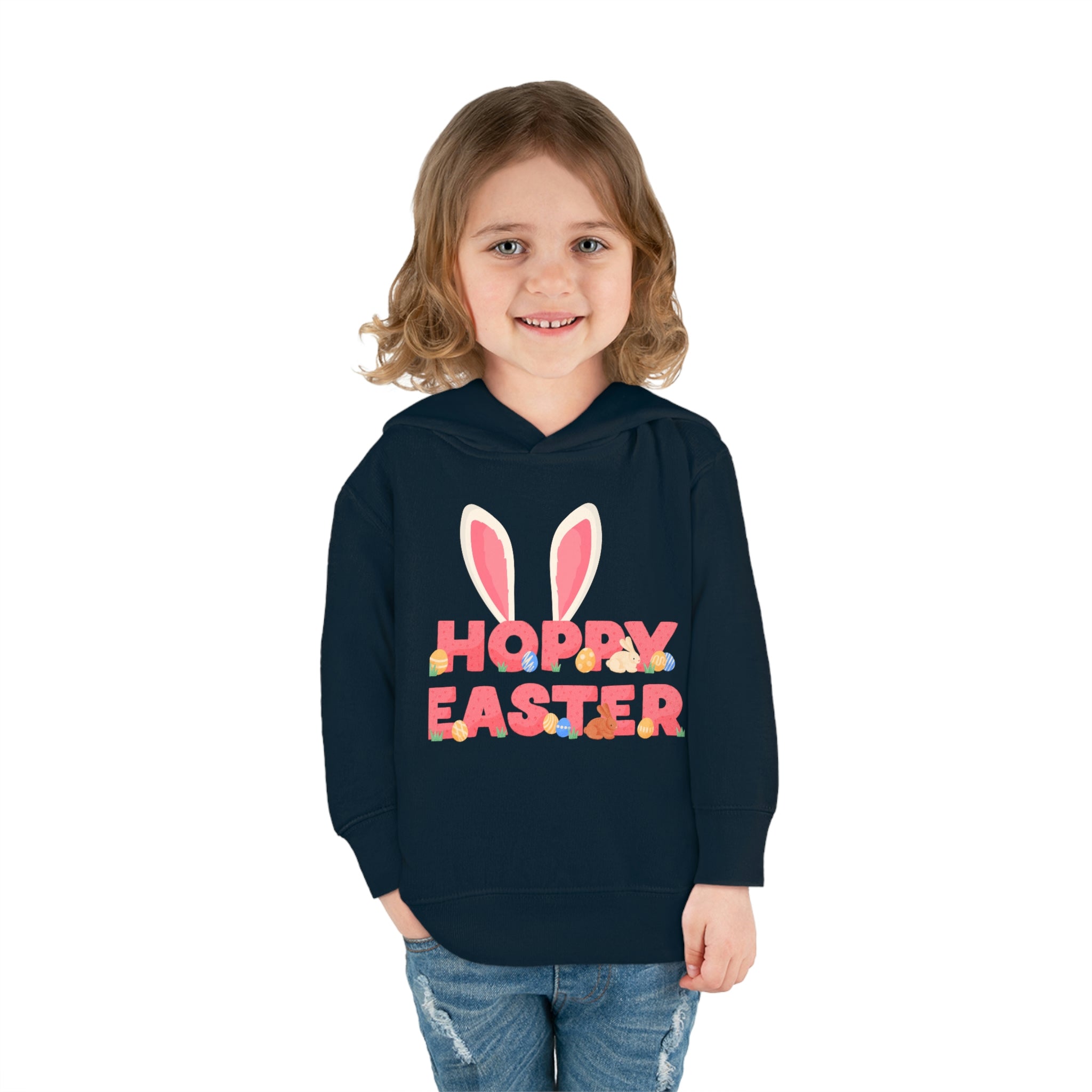 The Hoppy Easter Toddler Pullover Fleece Hoodie