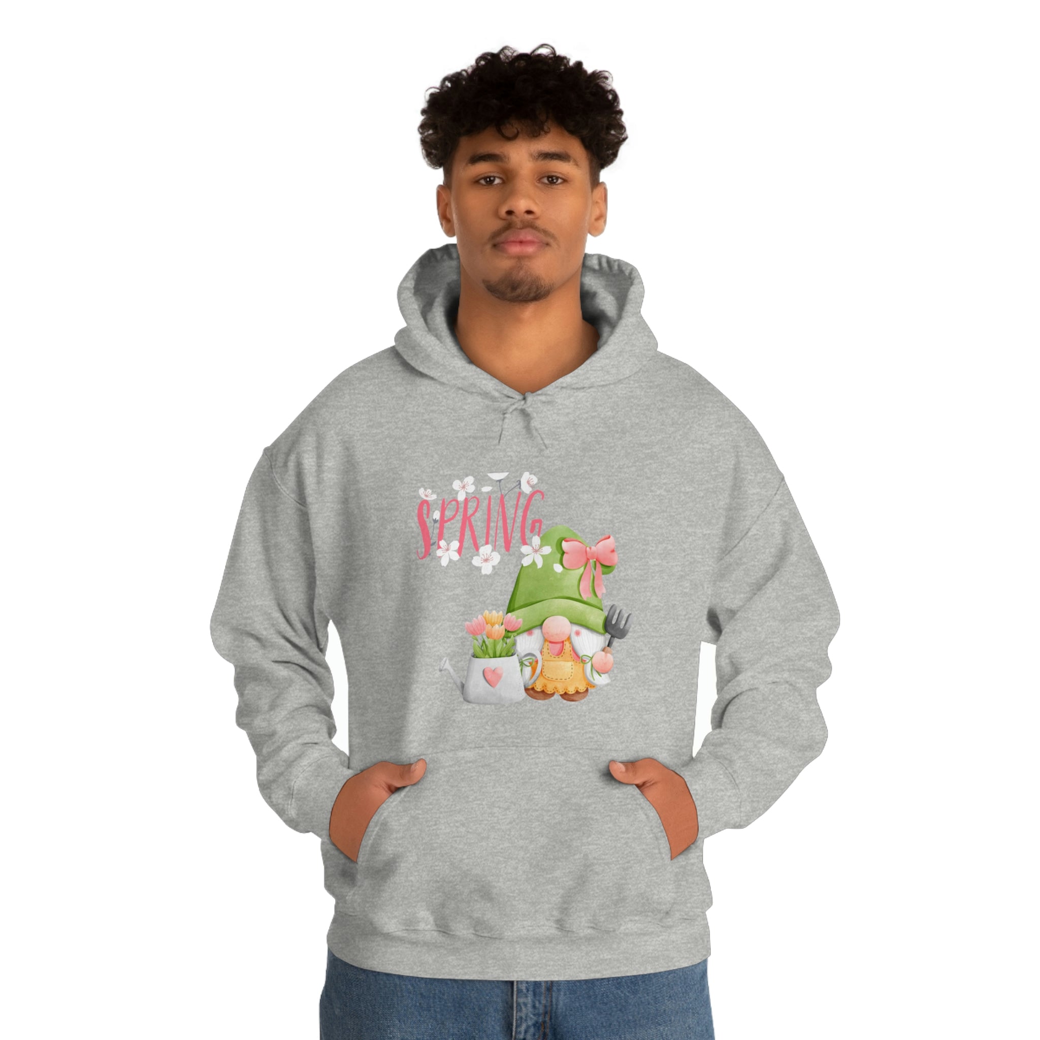 Gnome Happy Spring Unisex Heavy Blend™ Hooded Sweatshirt