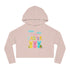 Happy Easter Bunny Women’s Cropped Hooded Sweatshirt