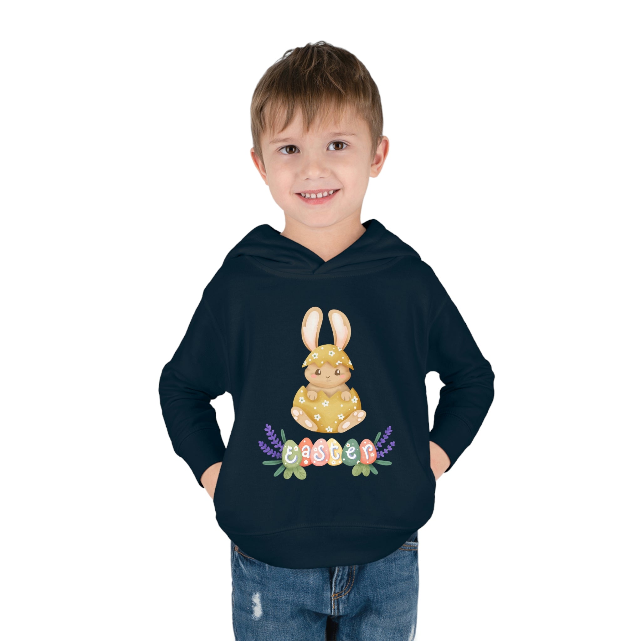 Easter Hunt Is On Toddler Pullover Fleece Hoodie