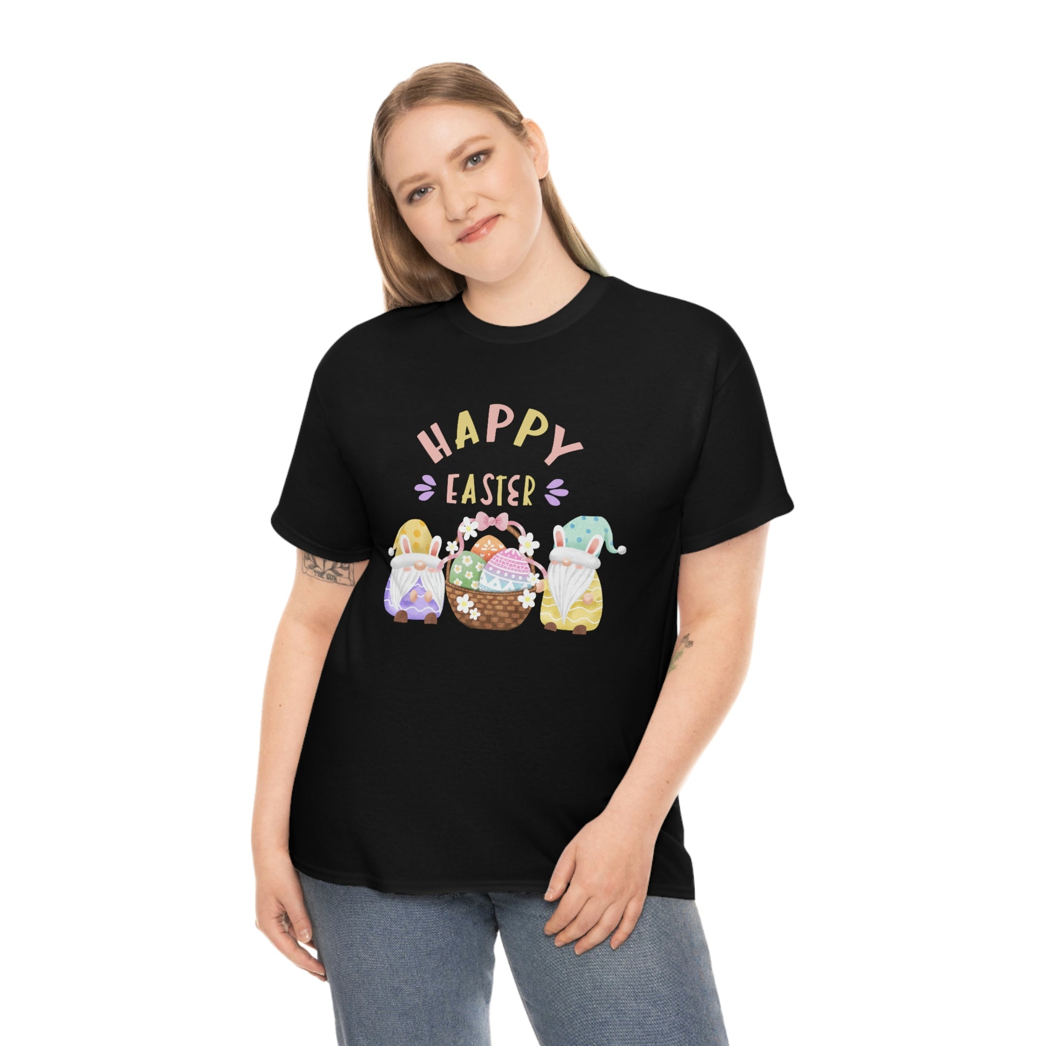 Happy Easter Gnome Unisex Heavy Cotton Tee