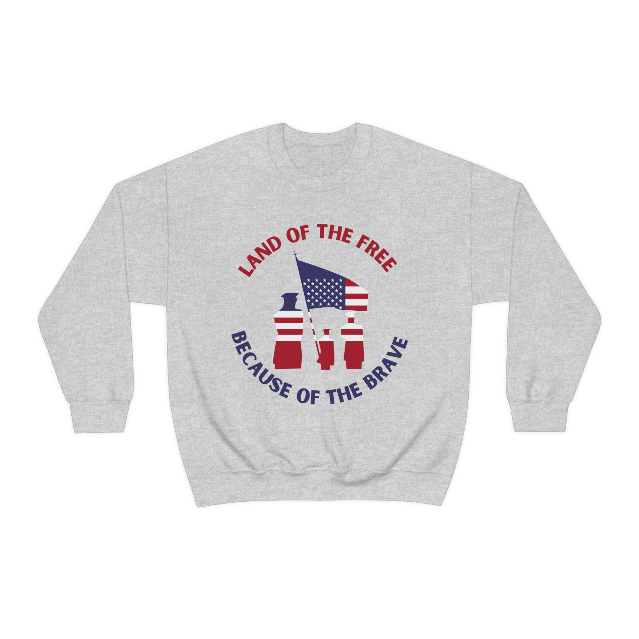 Memorial Day Land Of The Free Unisex Heavy Blend™ Crewneck Sweatshirt