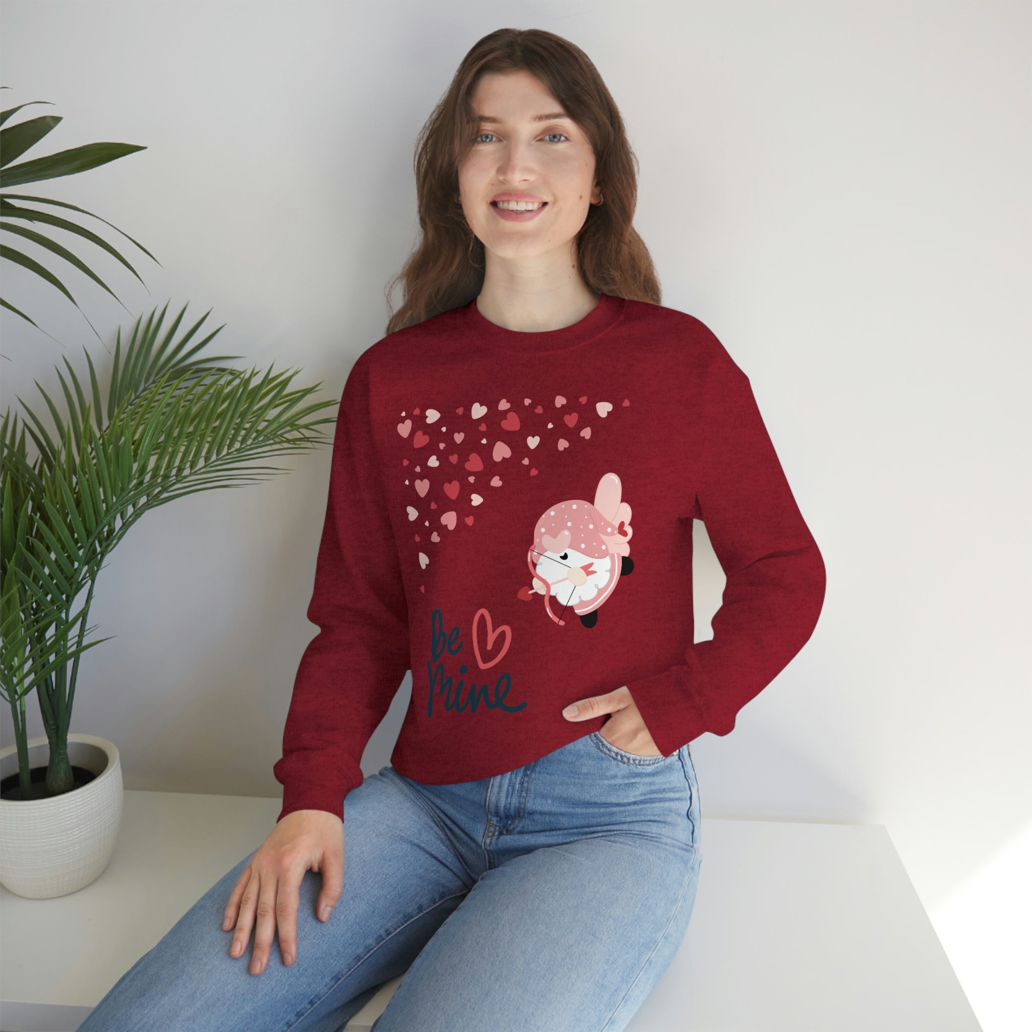 Be Mine Gnome!! Unisex Heavy Blend™ Crewneck Sweatshirt