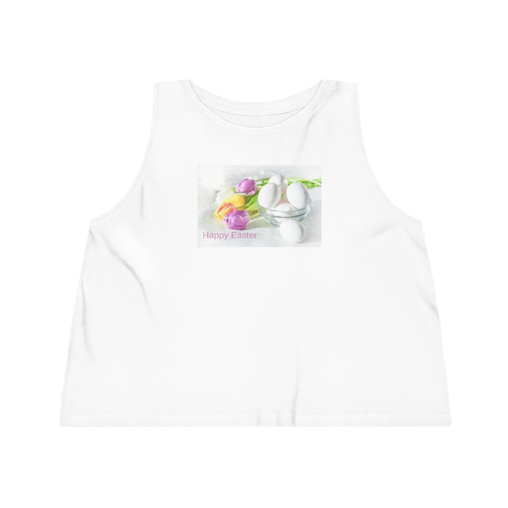 The Happy Easter Women's Dancer Cropped Tank Top