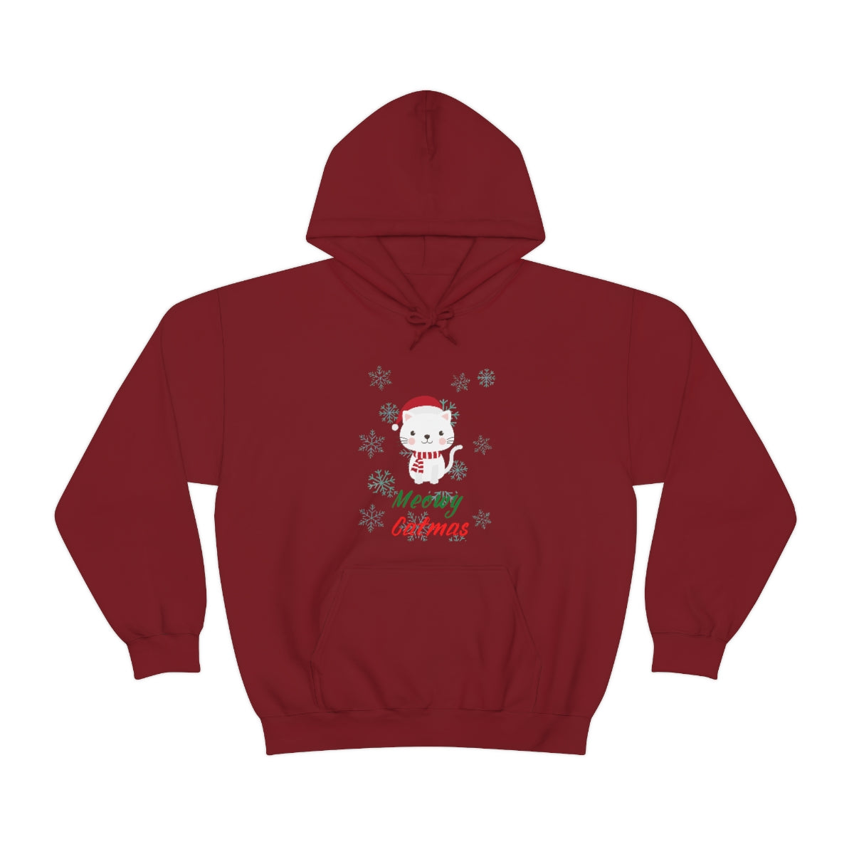Meowy Catmas Unisex Heavy Blend™ Hooded Sweatshirt