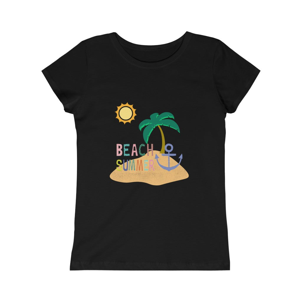 Beach Summer Girls Princess Tee