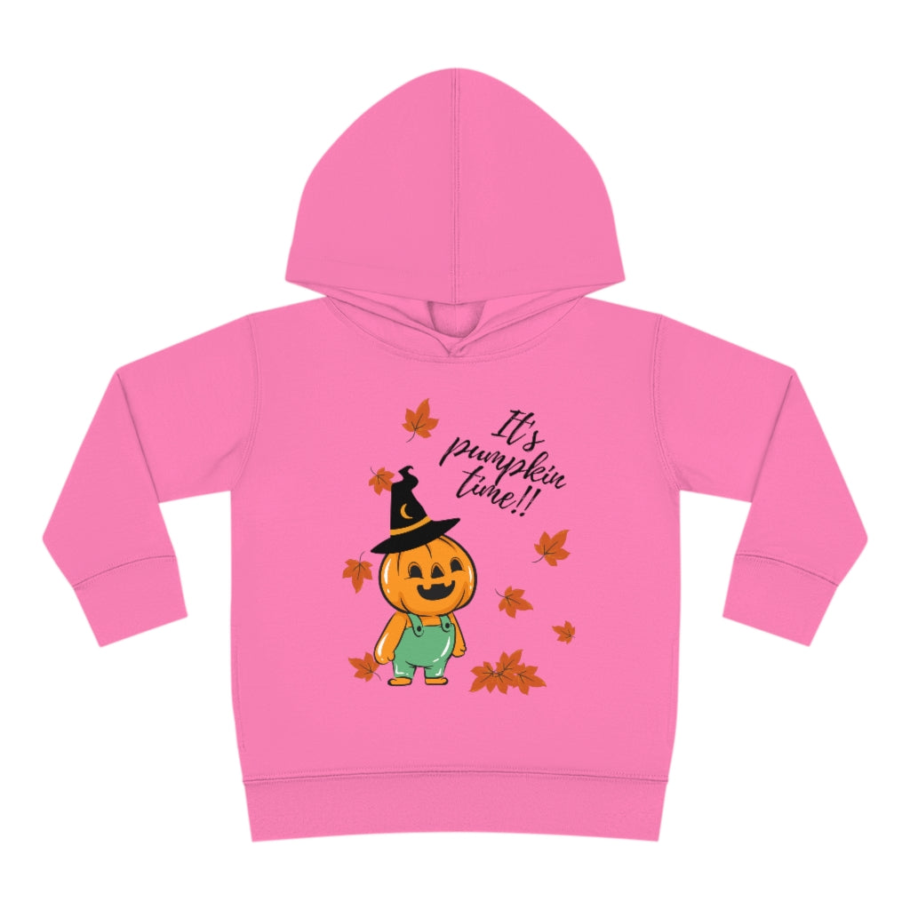 It's Pumpkin Time Toddler Pullover Fleece Hoodie