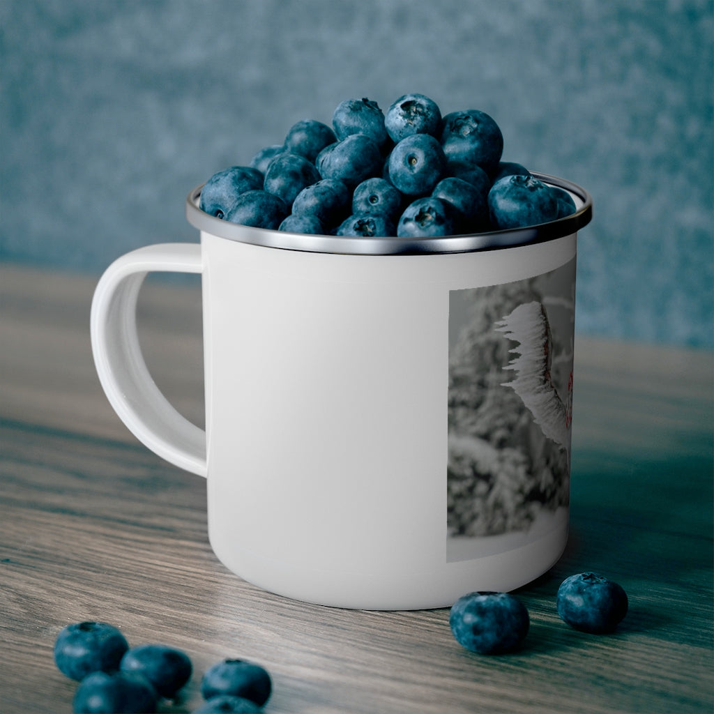 Merry Christmas Enamel Camping Mug