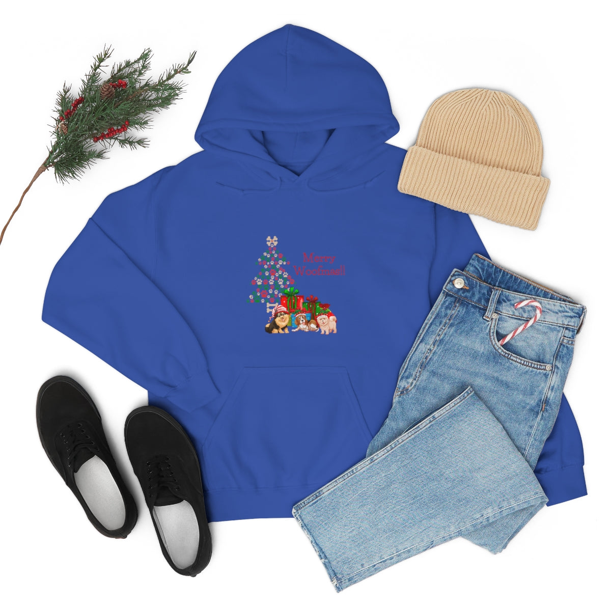 Merry Woolfmas Unisex Heavy Blend™ Hooded Sweatshirt