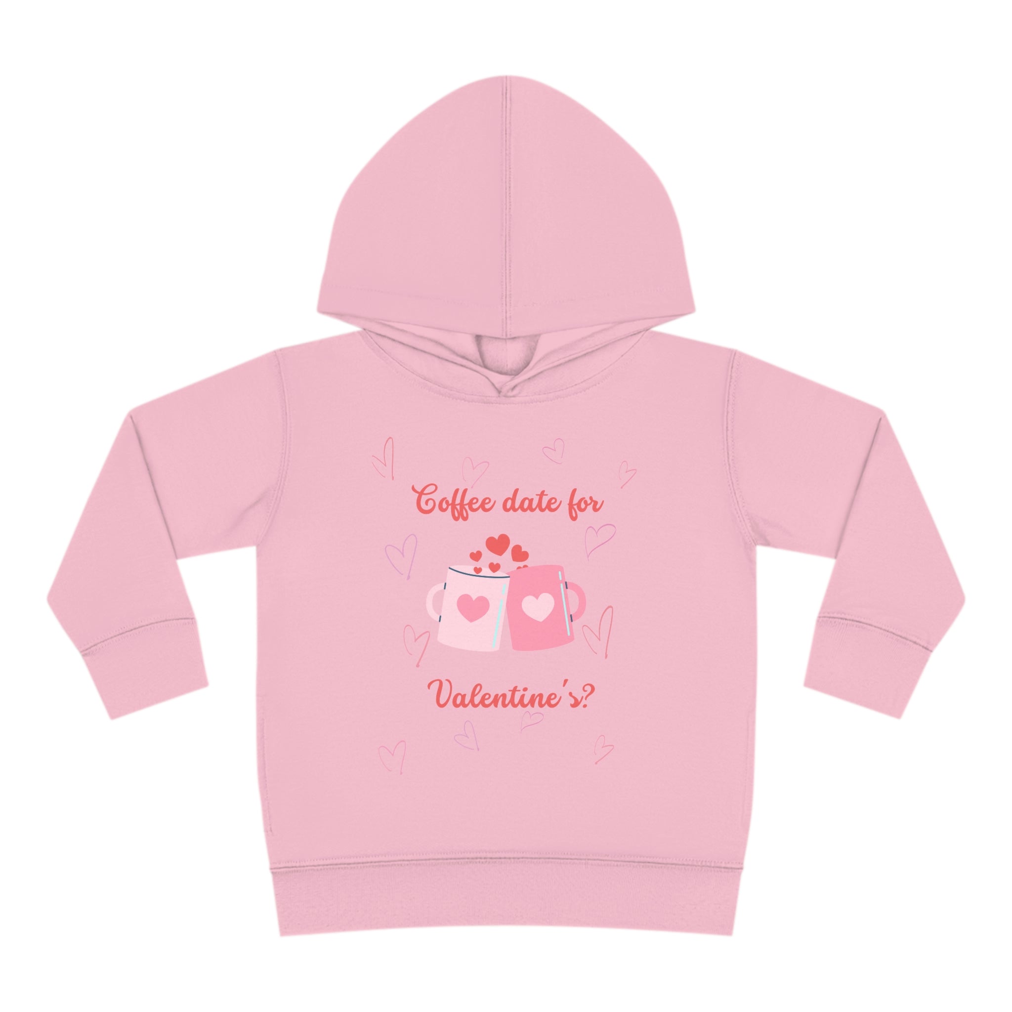 I Love Coffee & You!! Toddler Pullover Fleece Hoodie