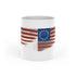 USA Flag Heart-Shaped Mug