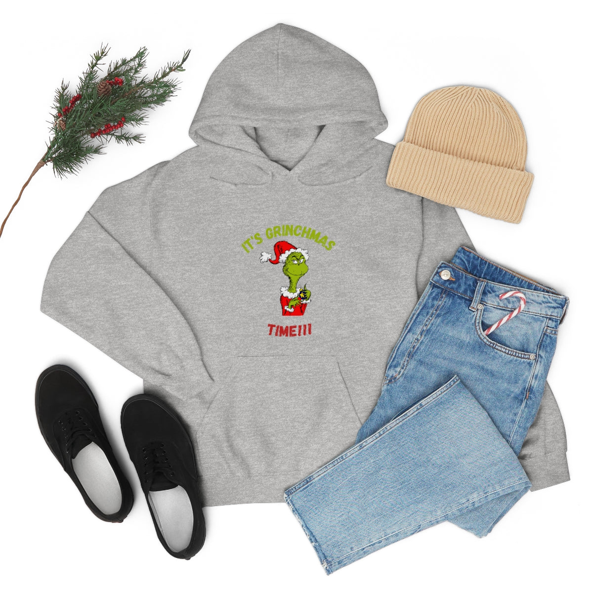 It's Grinchmas Time!!! Unisex Heavy Blend™ Hooded Sweatshirt