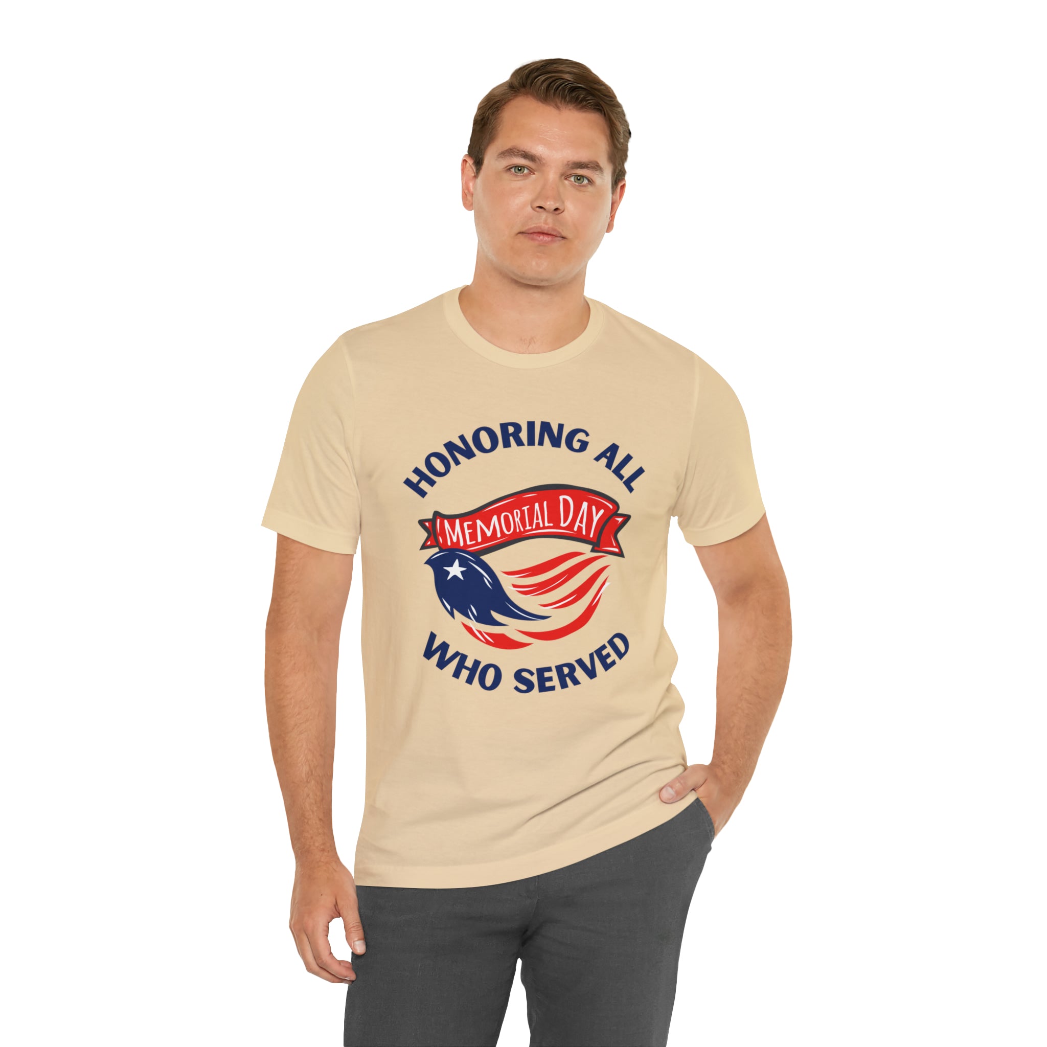 Memorial Day Honoring All Who Served Unisex Jersey Short Sleeve Tee