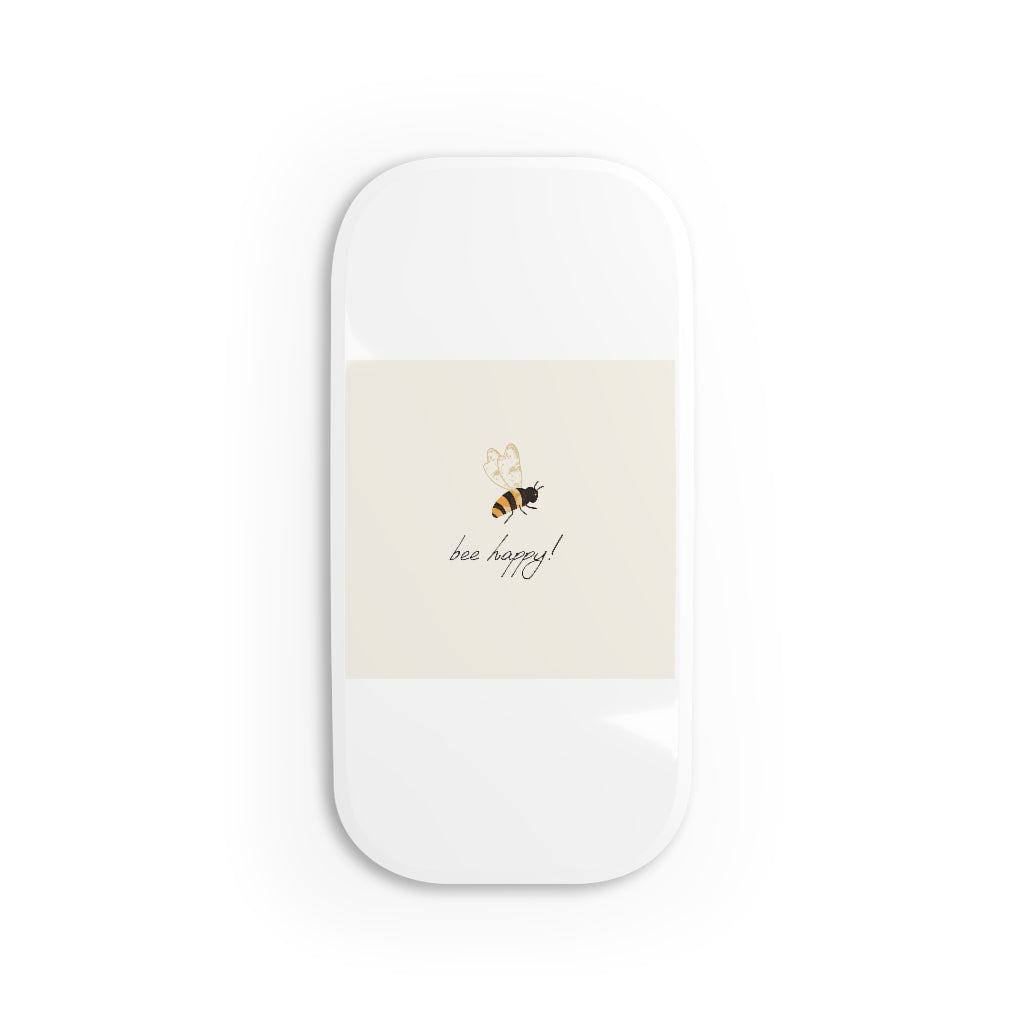 Bee Happy Phone Click-On Grip