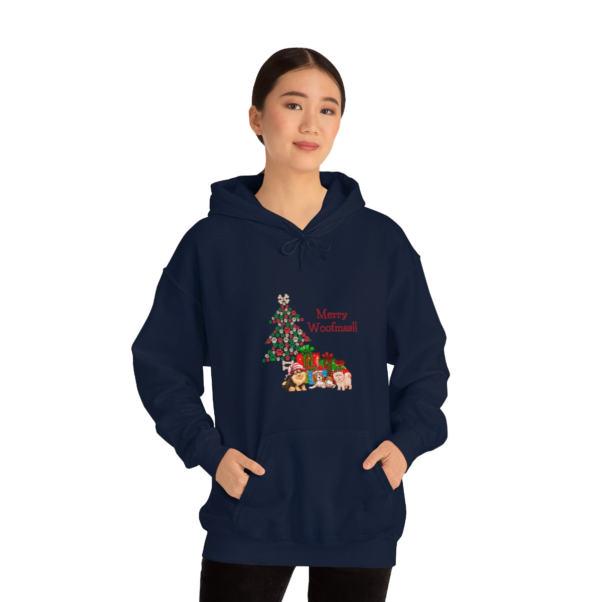 Merry Woolfmas Unisex Heavy Blend™ Hooded Sweatshirt