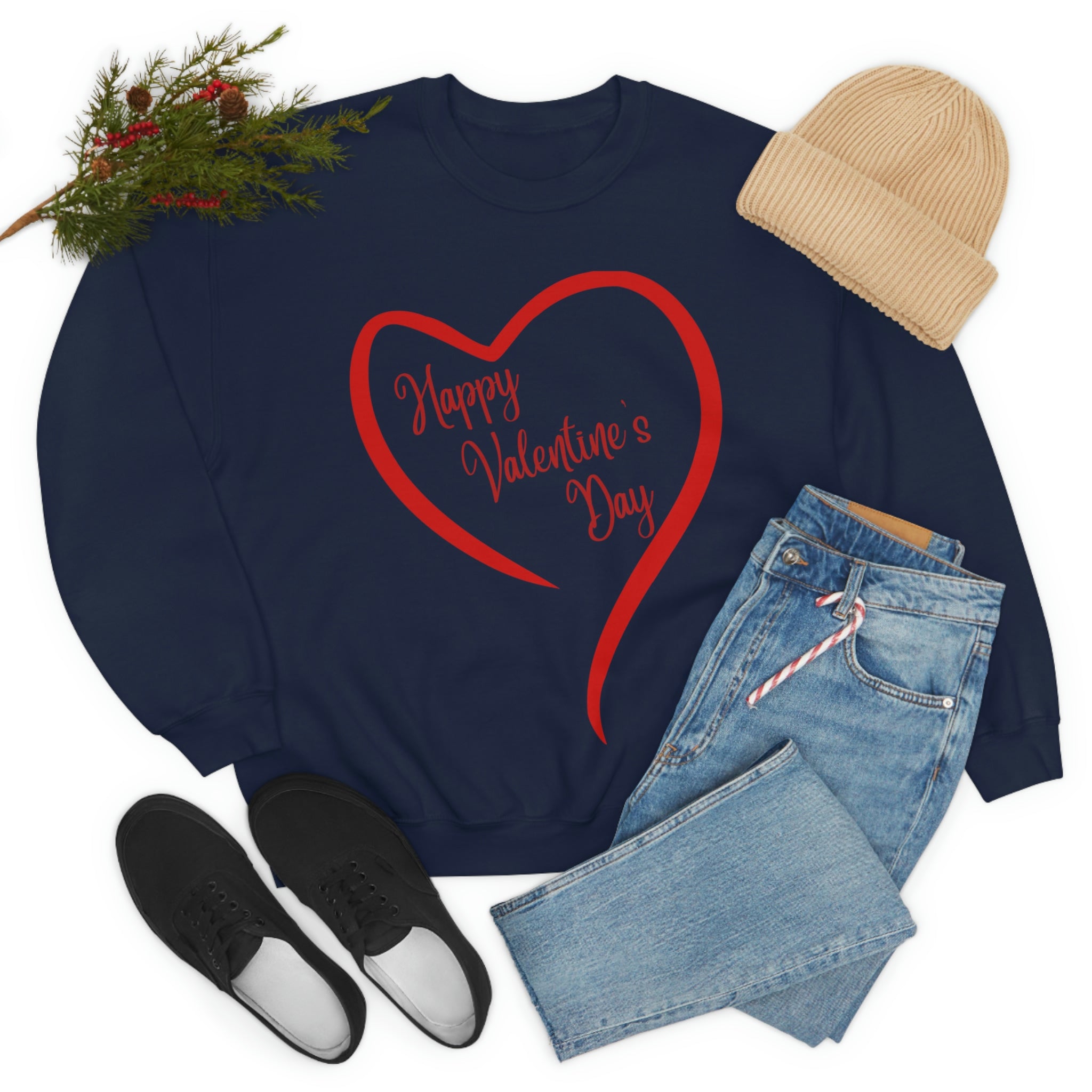 Happy Valentine's Day Unisex Heavy Blend™ Crewneck Sweatshirt