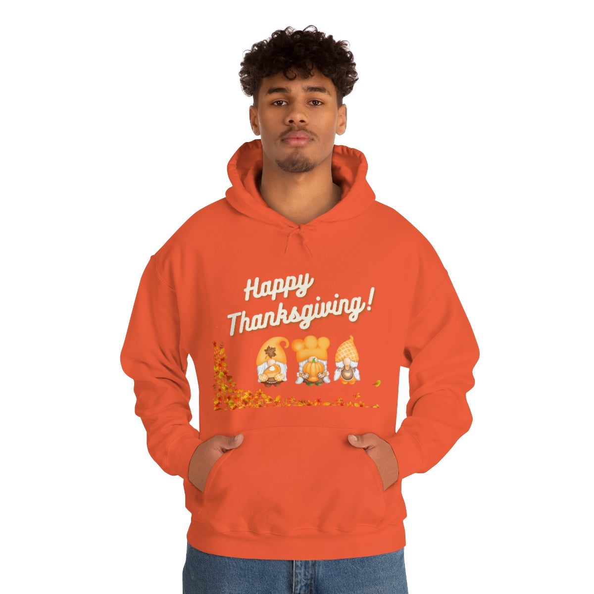 Happy Thanksgiving Gnome Unisex Heavy Blend™ Hooded Sweatshirt