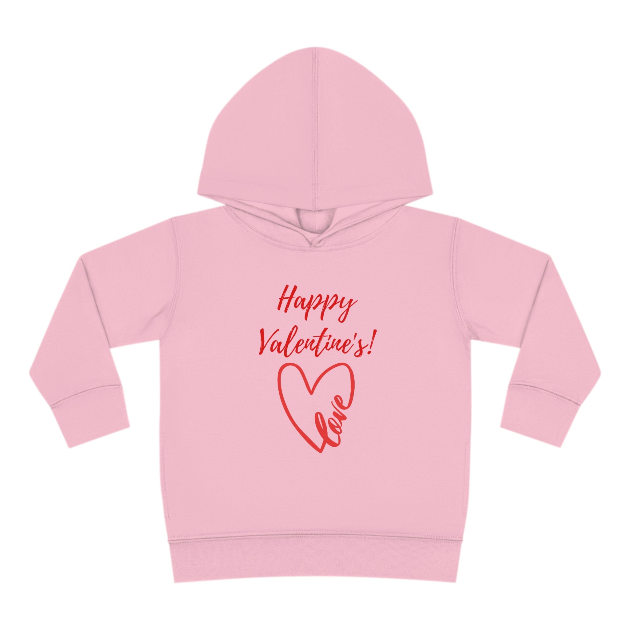 Happy Valentine's Love! Toddler Pullover Fleece Hoodie