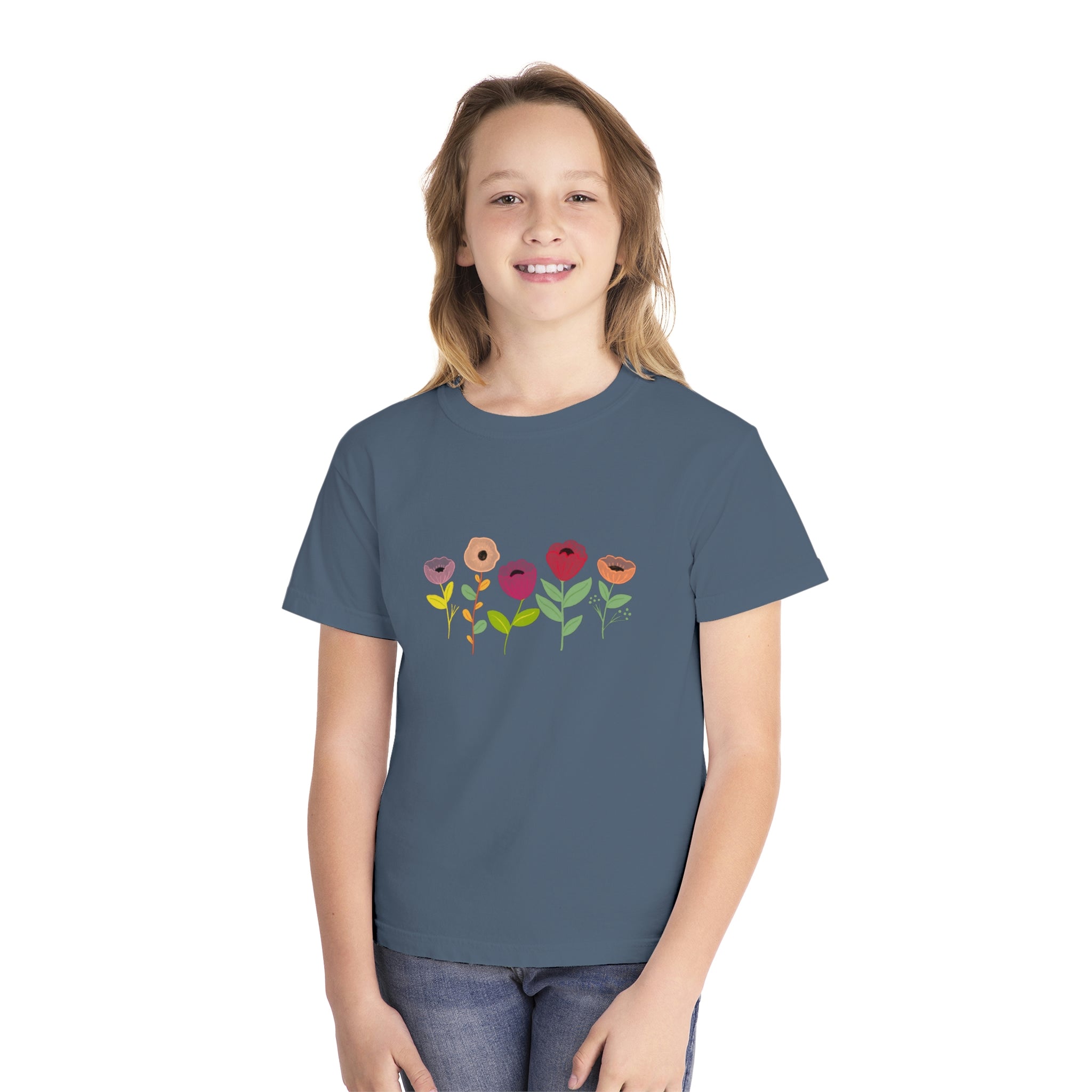 Spring Flowers Youth Midweight Tee