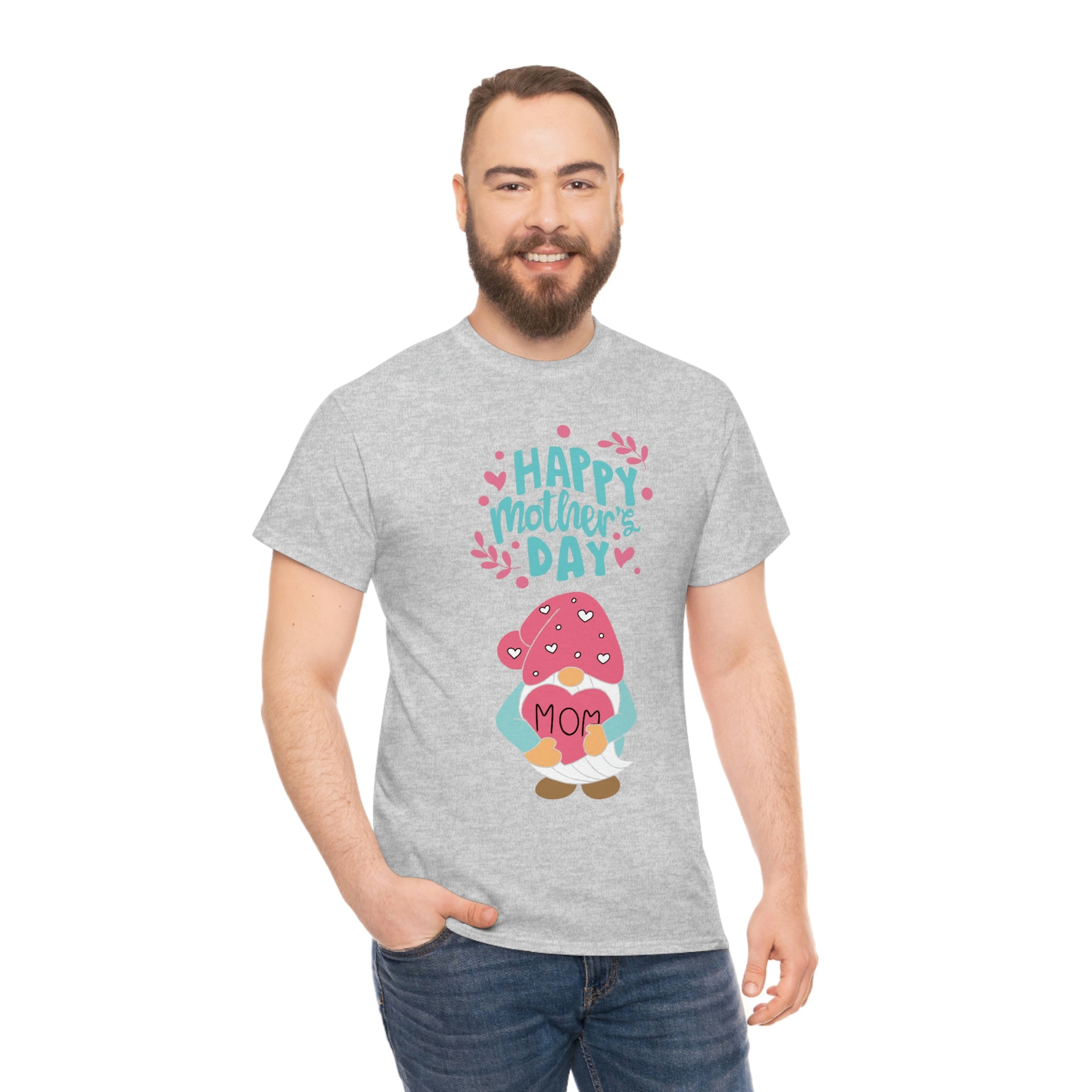 Happy Mother's Day Gnome Unisex Heavy Cotton Tee