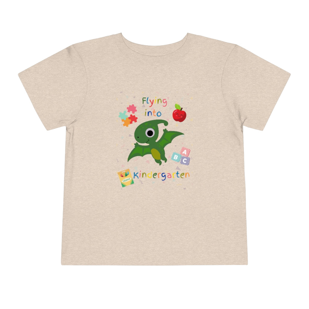 Flying Into Kindergarten Toddler Short Sleeve Tee