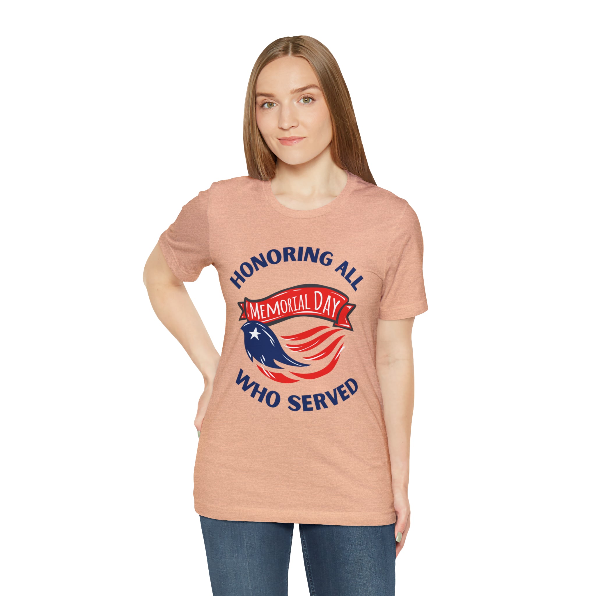 Memorial Day Honoring All Who Served Unisex Jersey Short Sleeve Tee