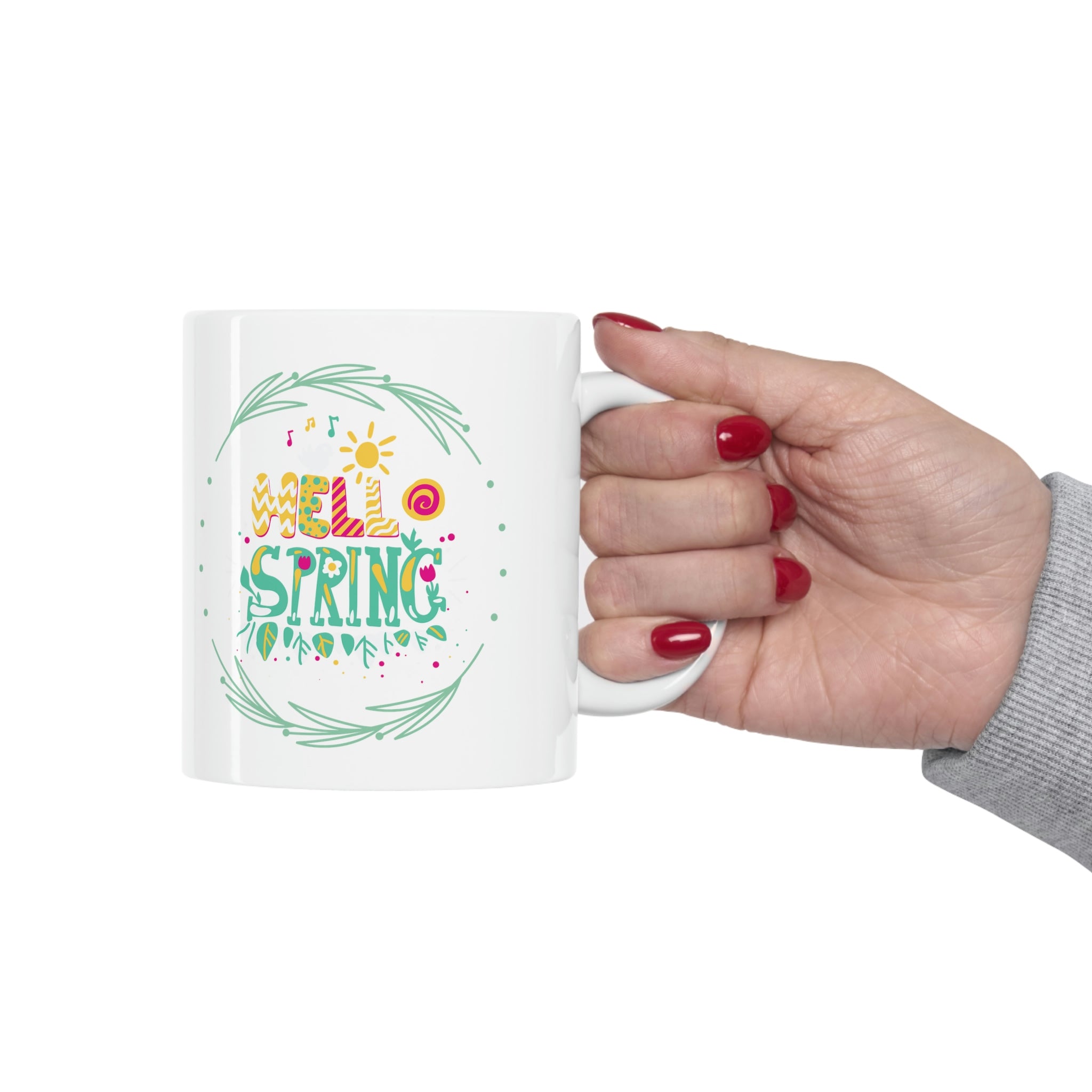 Hello Spring Ceramic Mug 11oz