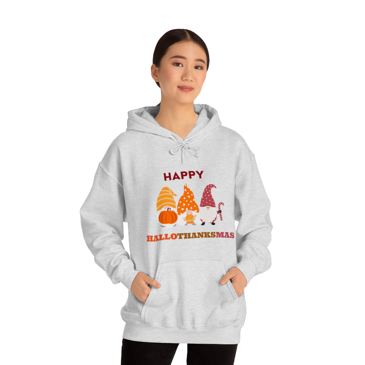 Happy Hallothanksmas Unisex Heavy Blend™ Hooded Sweatshirt