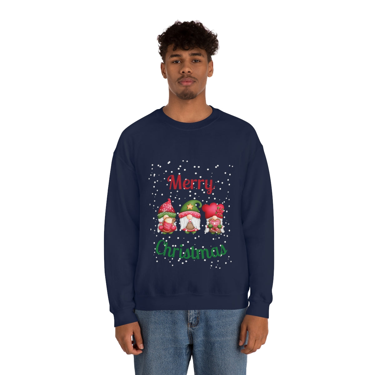 Three Gnomes Merry Christmas Unisex Heavy Blend™ Crewneck Sweatshirt
