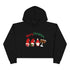 Cute Gnome Merry Christmas Crop Hoodie