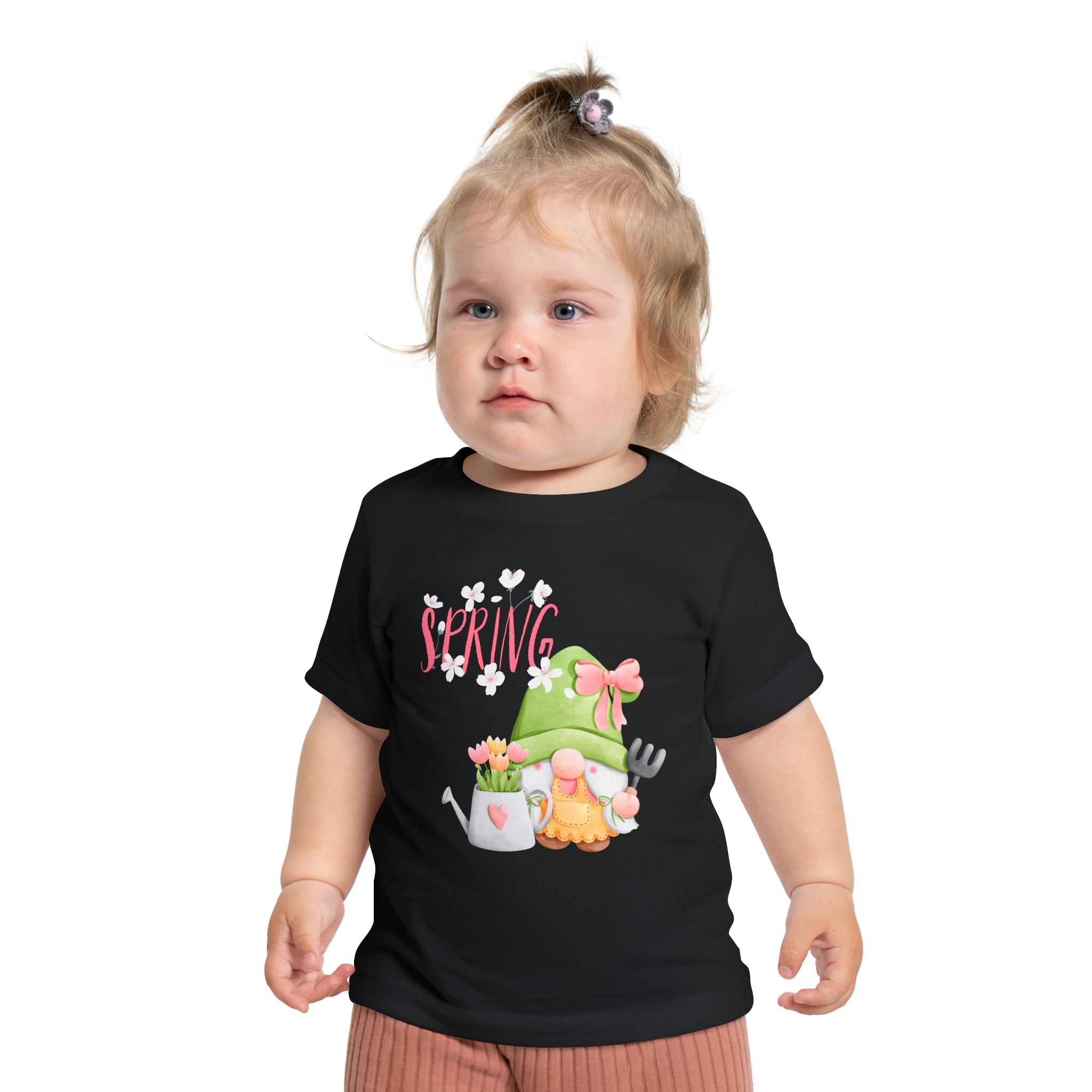 Gnome Happy Spring Baby Short Sleeve T-Shirt