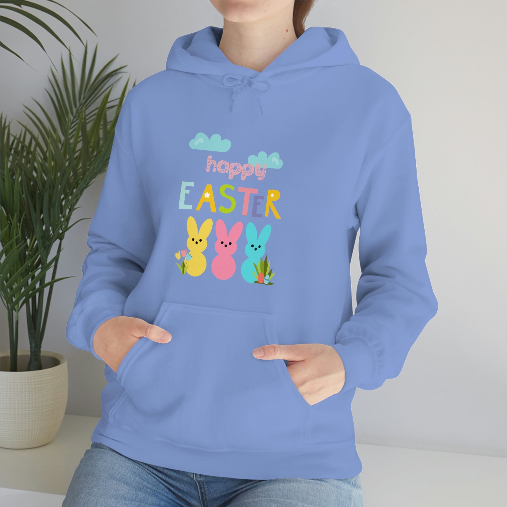 Happy Easter Bunny Unisex Heavy Blend™ Hooded Sweatshirt