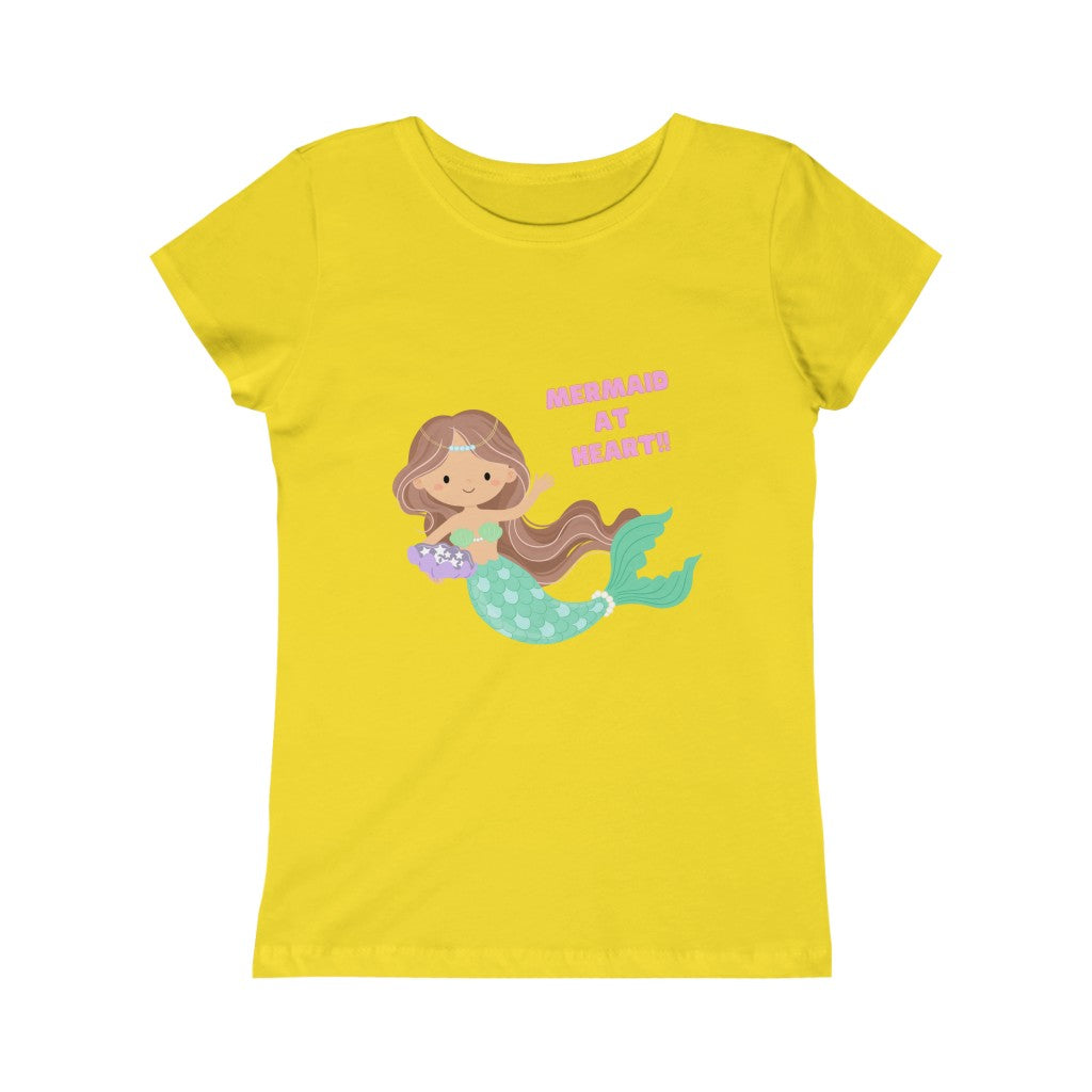 Mermaid At Heart Girls Princess Tee