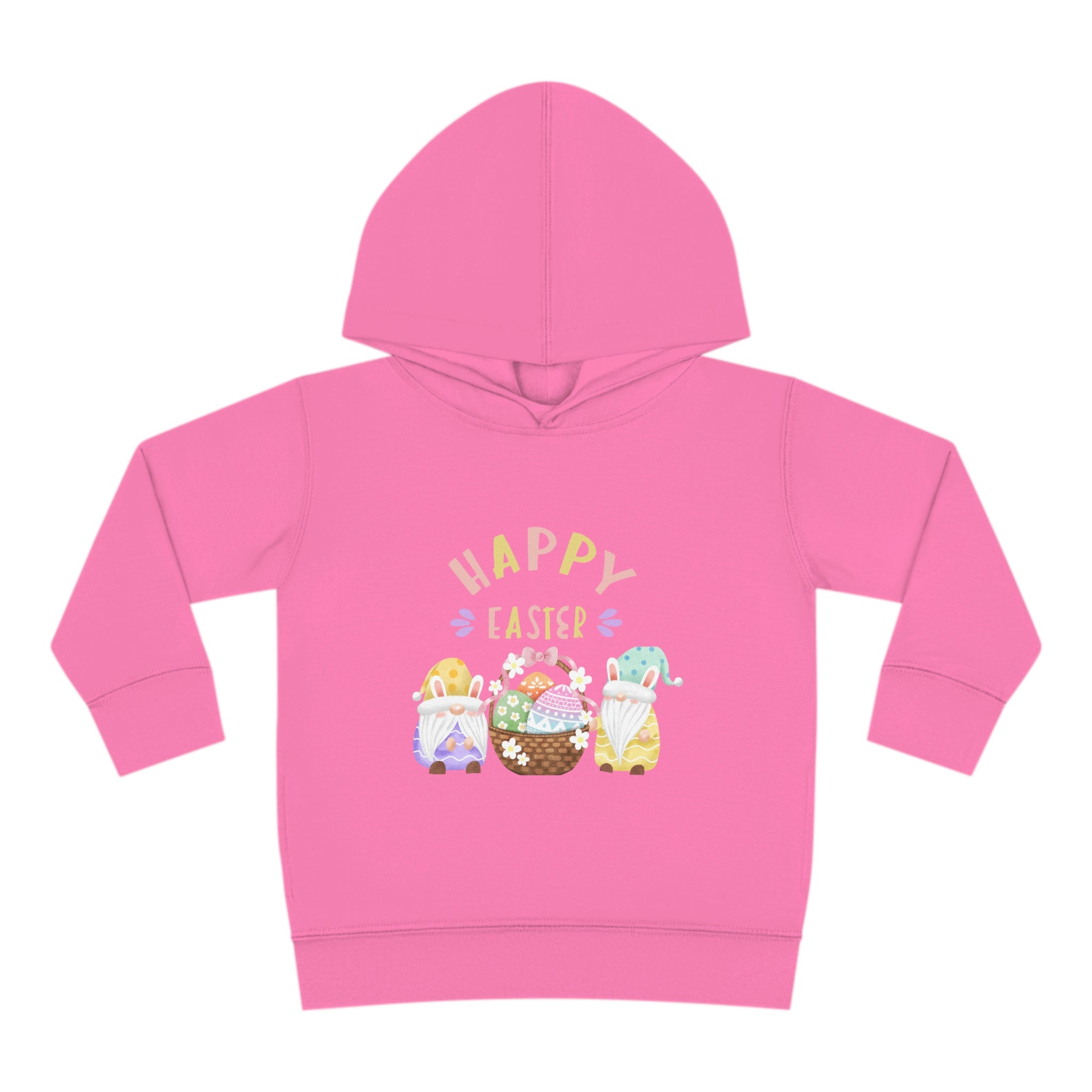 Happy Easter Gnome Toddler Pullover Fleece Hoodie