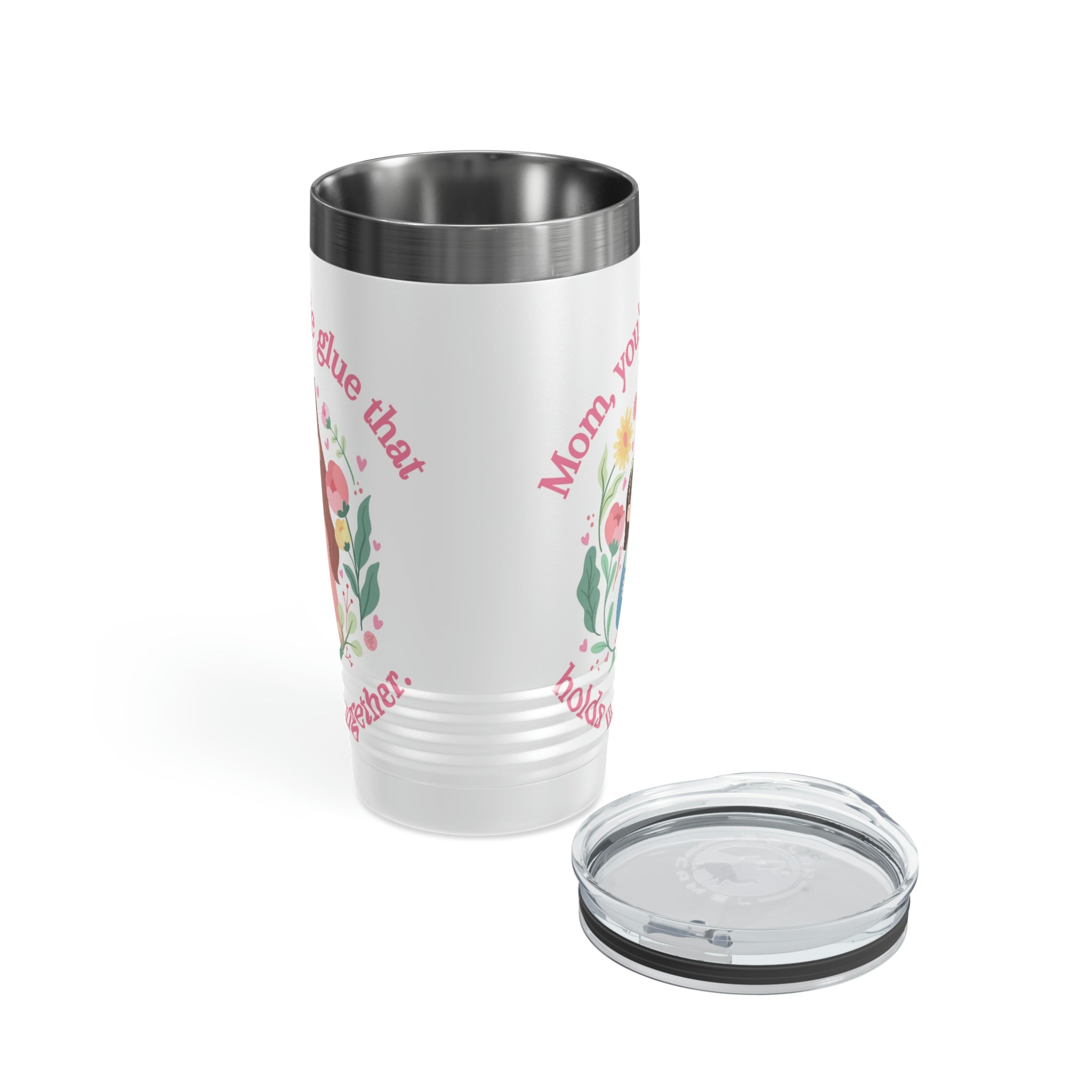 Mom You're The Glue Ringneck Tumbler, 20oz