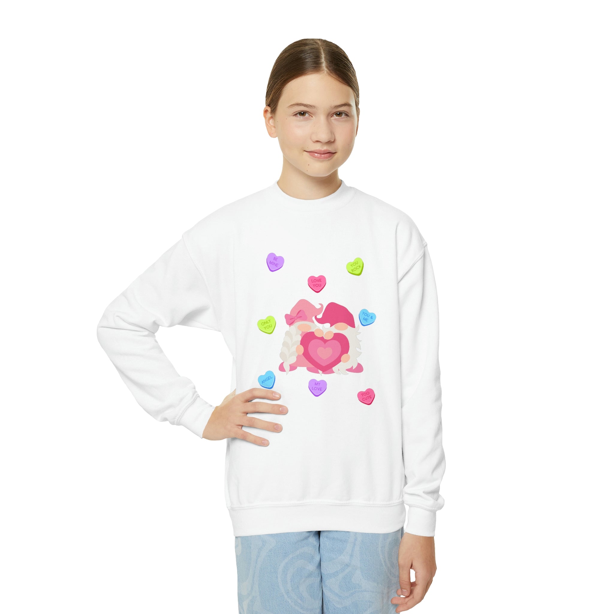 You Gnome I Love You!! Youth Crewneck Sweatshirt